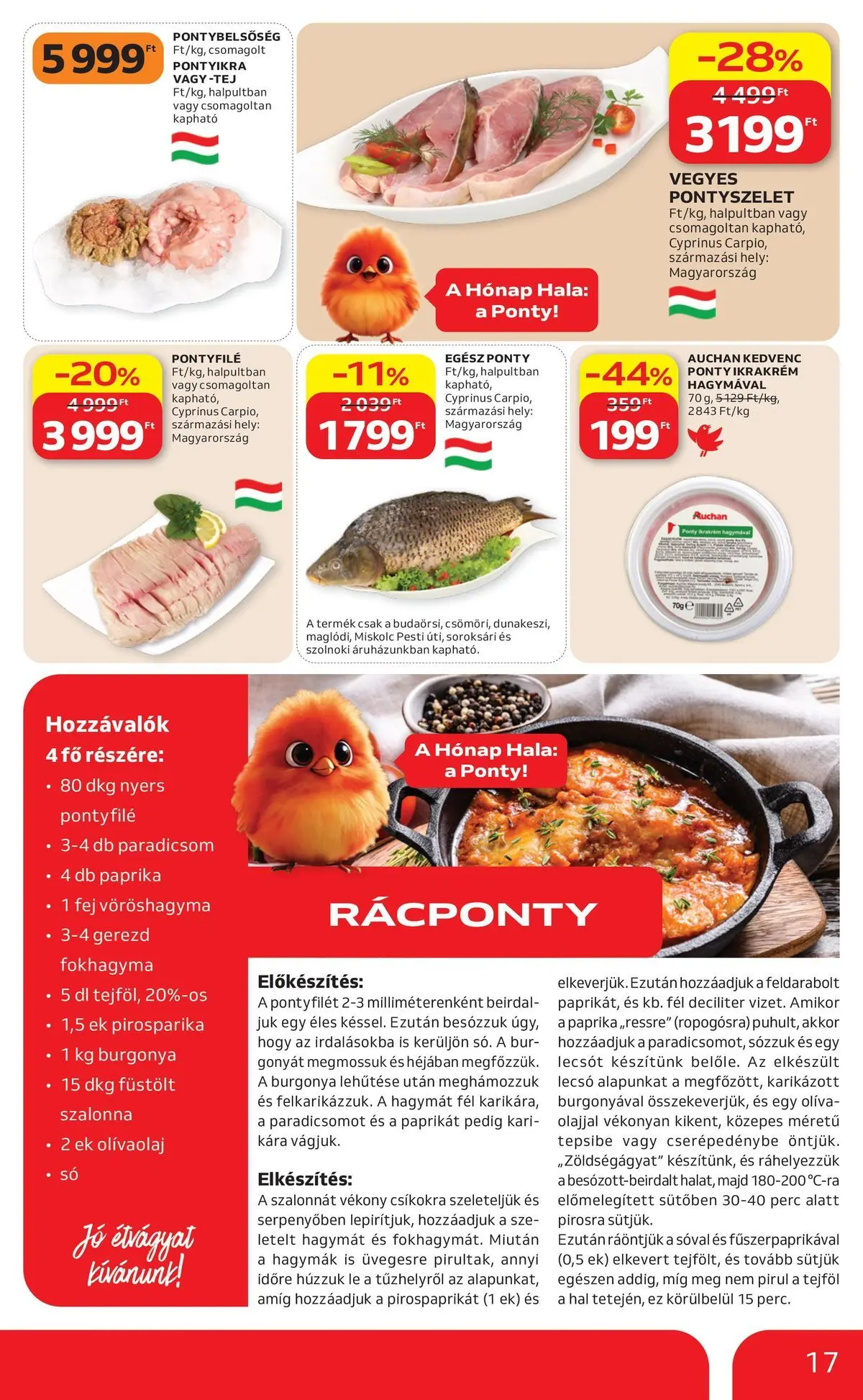 Auchan - Auchan újság érvényessége 2026.04.15-ig - 2026.04.08. -tól/töl > akció, lapozható szórólap 🛍️ | Oldal: 17