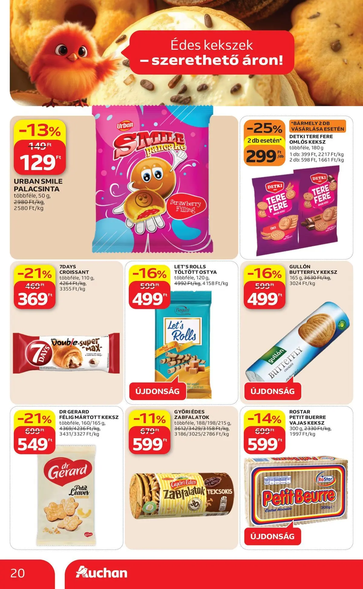 Auchan - Auchan újság érvényessége 2026.04.15-ig - 2026.04.08. -tól/töl > akció, lapozható szórólap 🛍️ | Oldal: 20