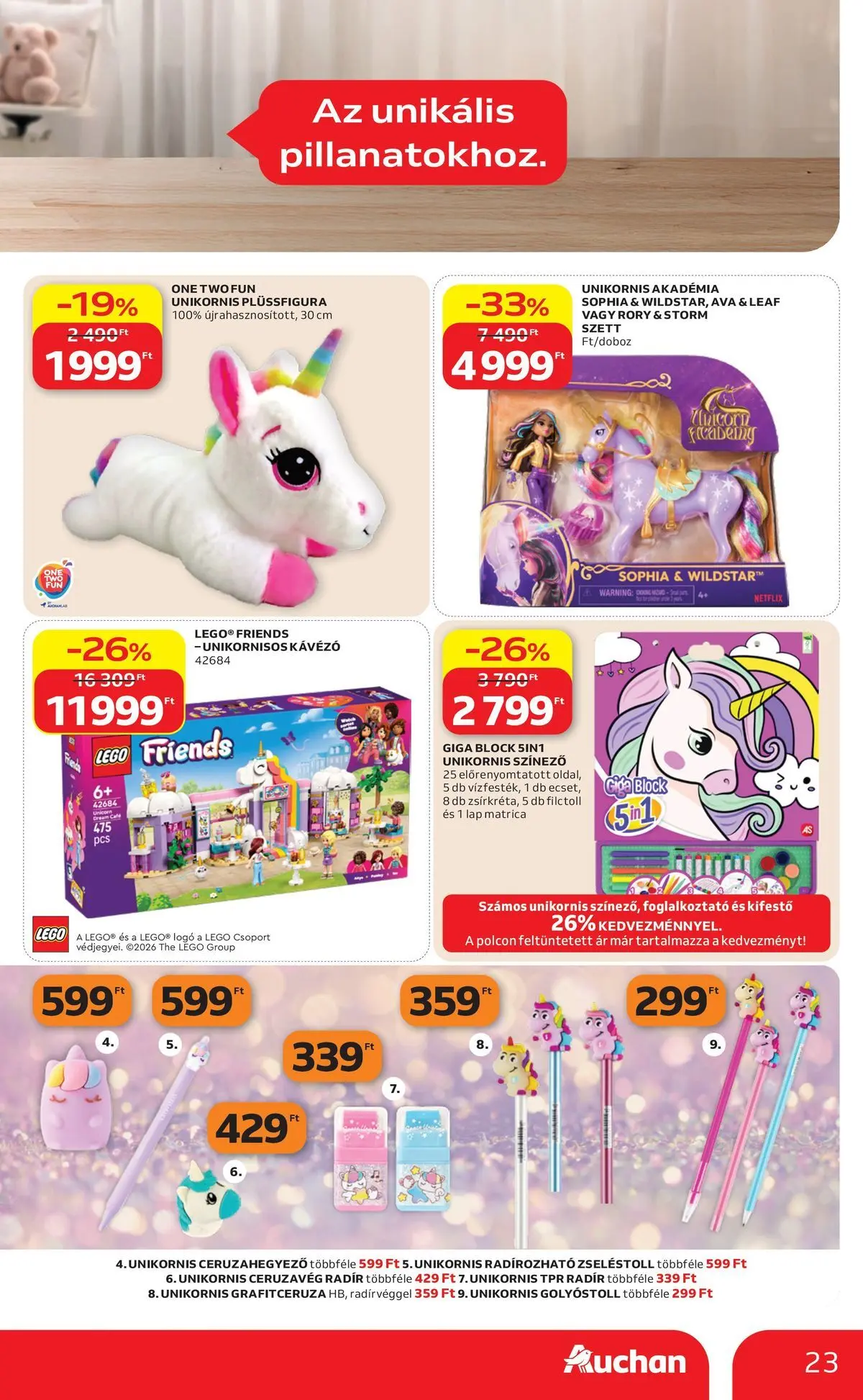 Auchan - Auchan újság érvényessége 2026.04.15-ig - 2026.04.08. -tól/töl > akció, lapozható szórólap 🛍️ | Oldal: 23