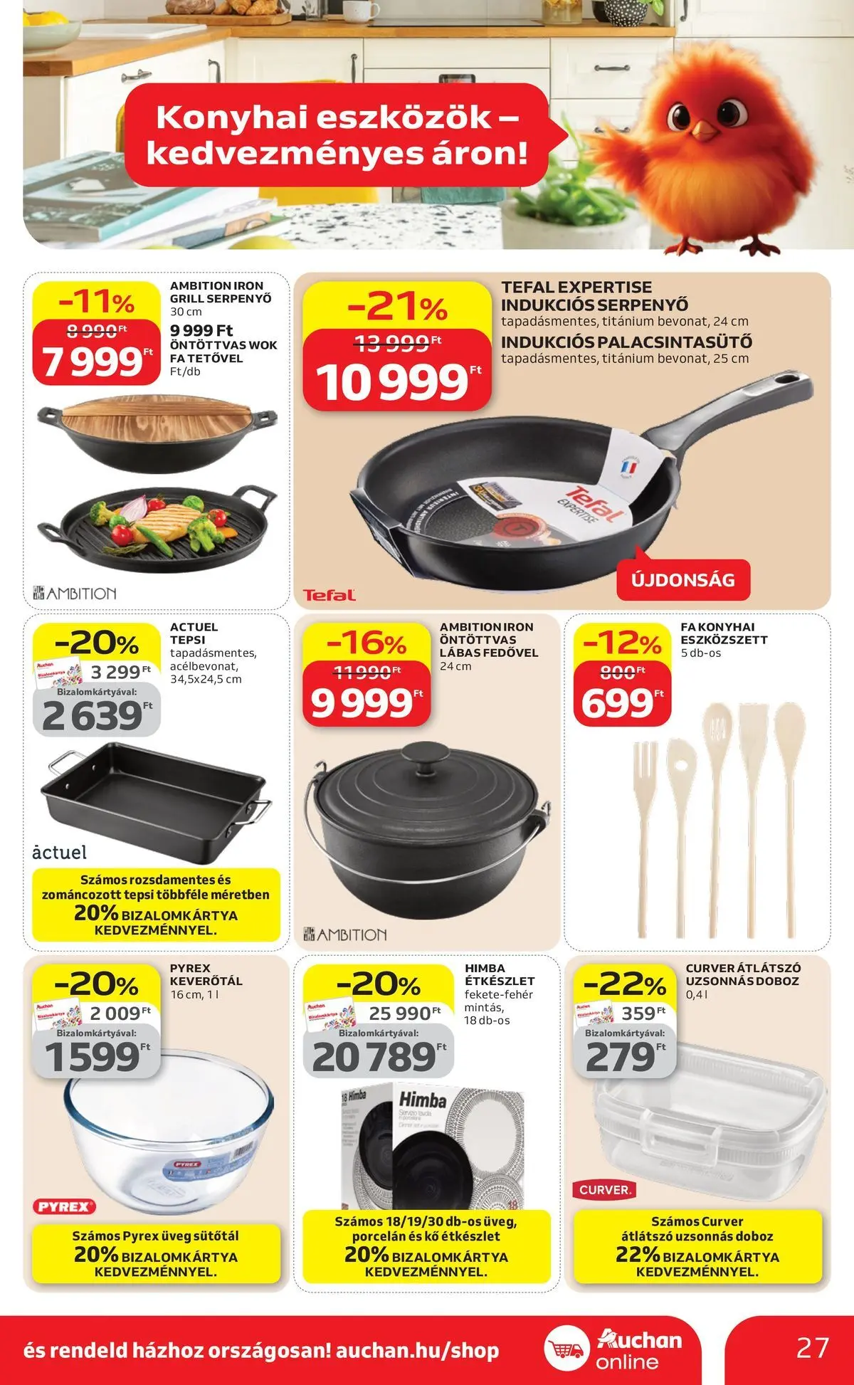 Auchan - Auchan újság érvényessége 2026.04.15-ig - 2026.04.08. -tól/töl > akció, lapozható szórólap 🛍️ | Oldal: 27