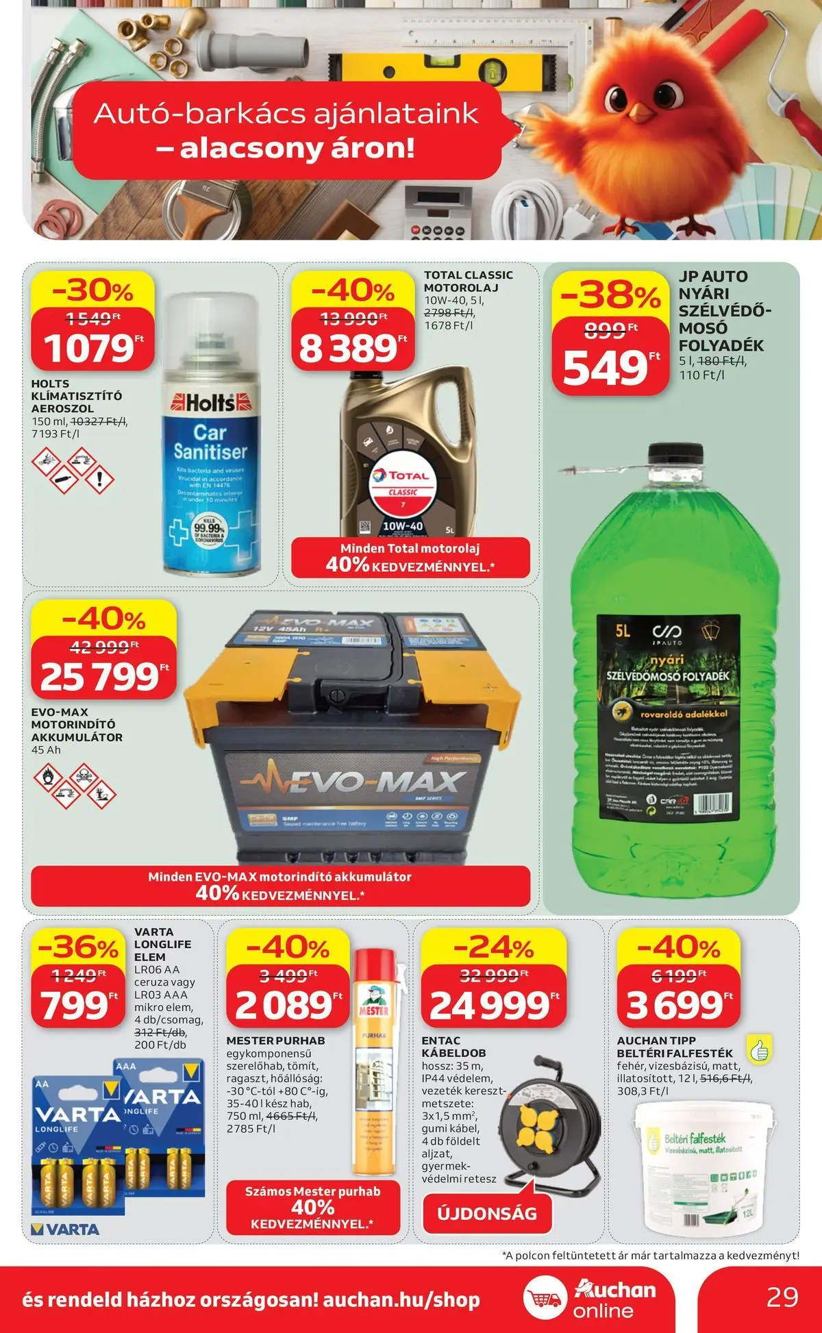 Auchan - Auchan újság érvényessége 2026.04.15-ig - 2026.04.08. -tól/töl > akció, lapozható szórólap 🛍️ | Oldal: 29