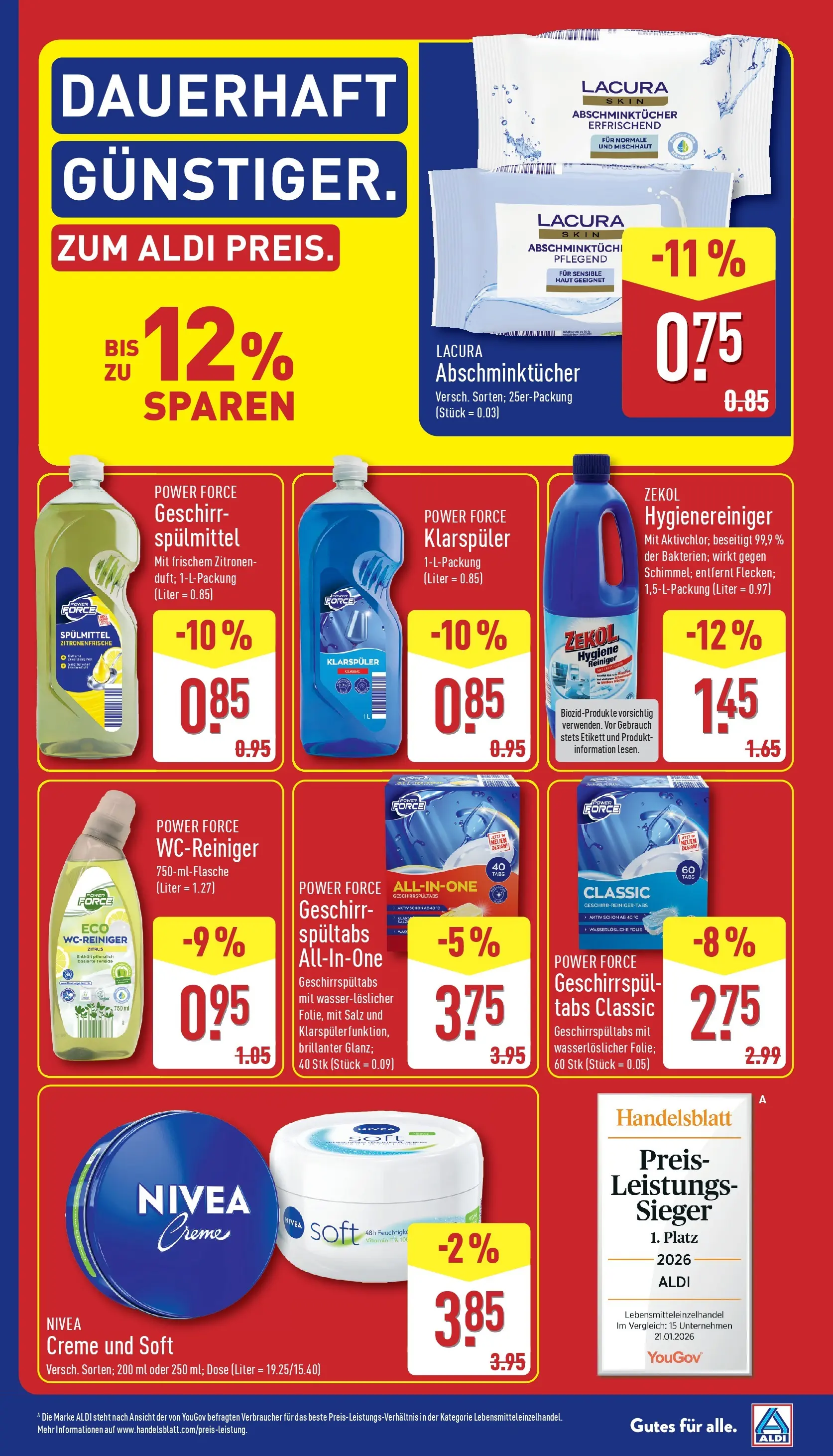 Aldi - ALDI Nord: Wochenangebote (ab 12.04.2026) » Angebote Online | Seite: 9 | Produkte: Creme, Salz, Klarspüler, Zitronen