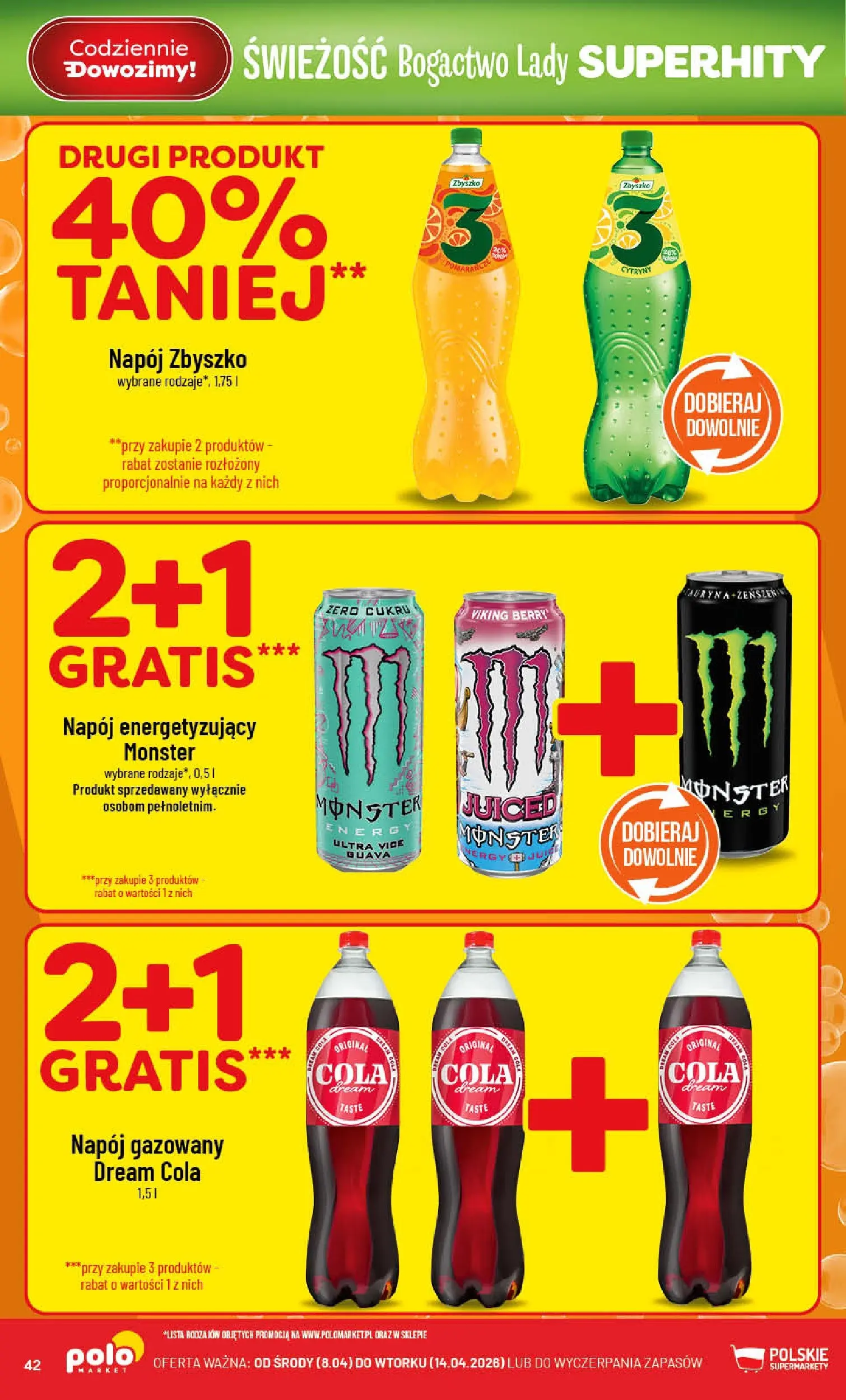 Nowa POLOmarket gazetka od jutra 08.04.2026 | Strona: 42 | Produkty: Cytryny