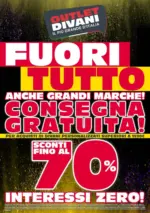 Outlet divani Fuori tutto - al 30.04.2026