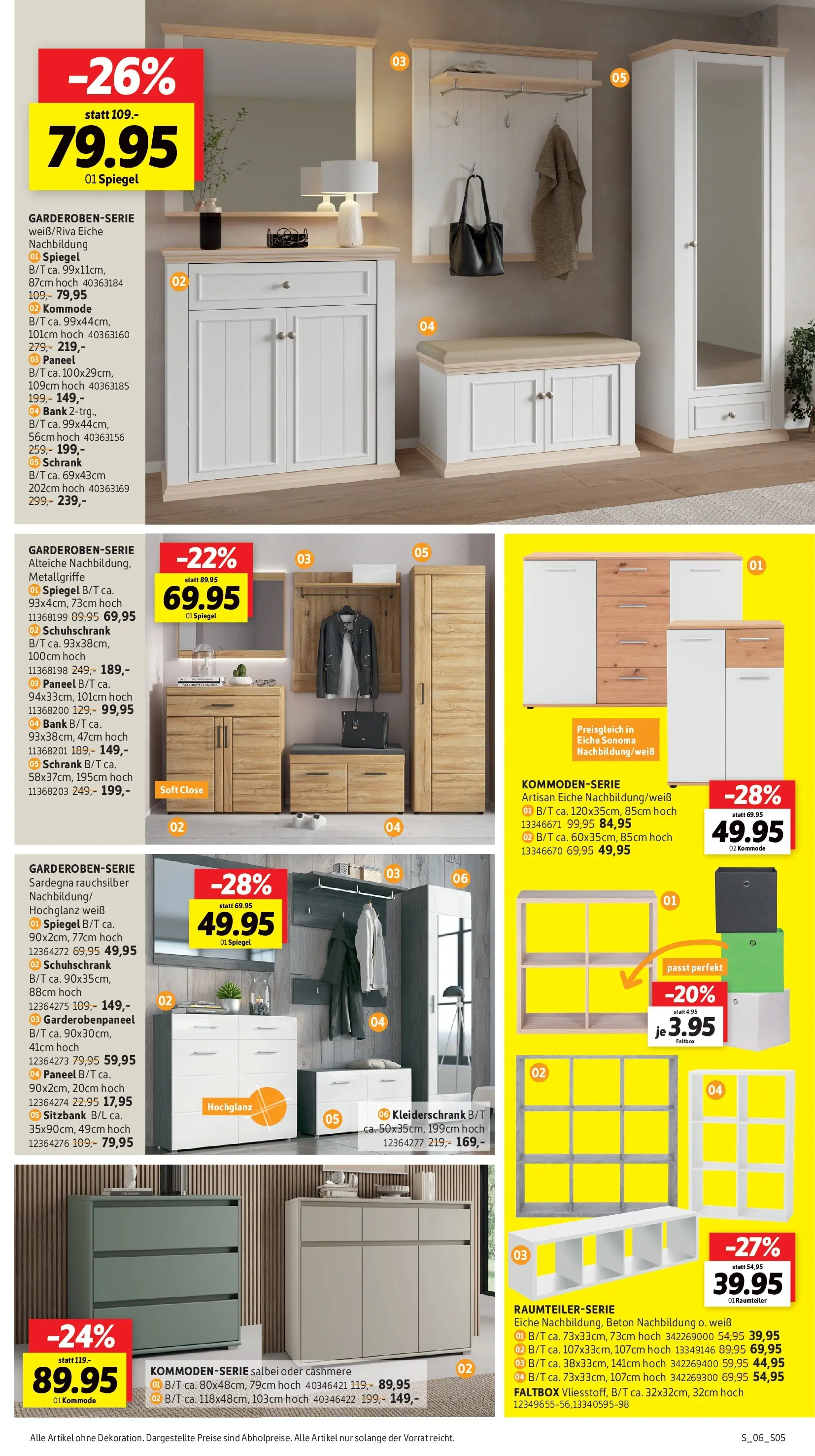 Sconto Prospekt Großpösna (ab 08.04.2026) zum Blättern | Seite: 5 | Produkte: Sitzbank, Kleiderschrank, Schrank, Spiegel