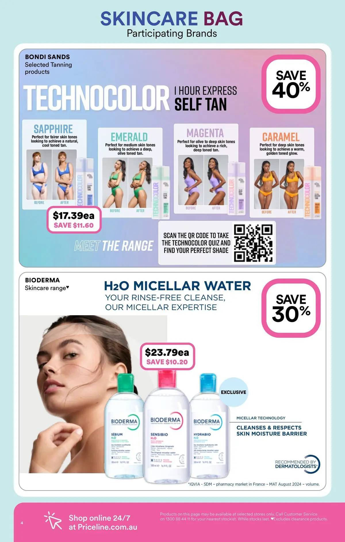 Priceline Pharmacy catalogue Armidale - 08/04/2026 > weekly / monthly specials | Page: 4 | Products: Emerald, Micellar water, Water, Bag