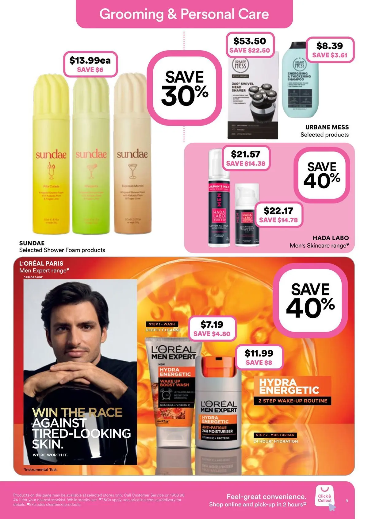 Priceline Pharmacy catalogue Armidale - 08/04/2026 > weekly / monthly specials | Page: 9 | Products: Shower, Shampoo, Moisturiser, Vitamin