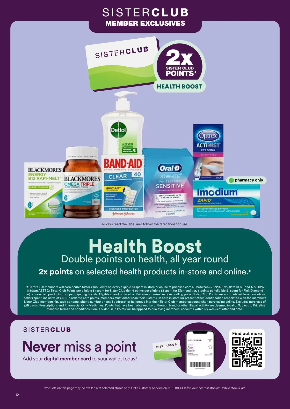 Priceline Pharmacy catalogue Armidale - 08/04/2026 > weekly / monthly specials | Page: 10 | Products: Diamond, Water, Digital, Phone