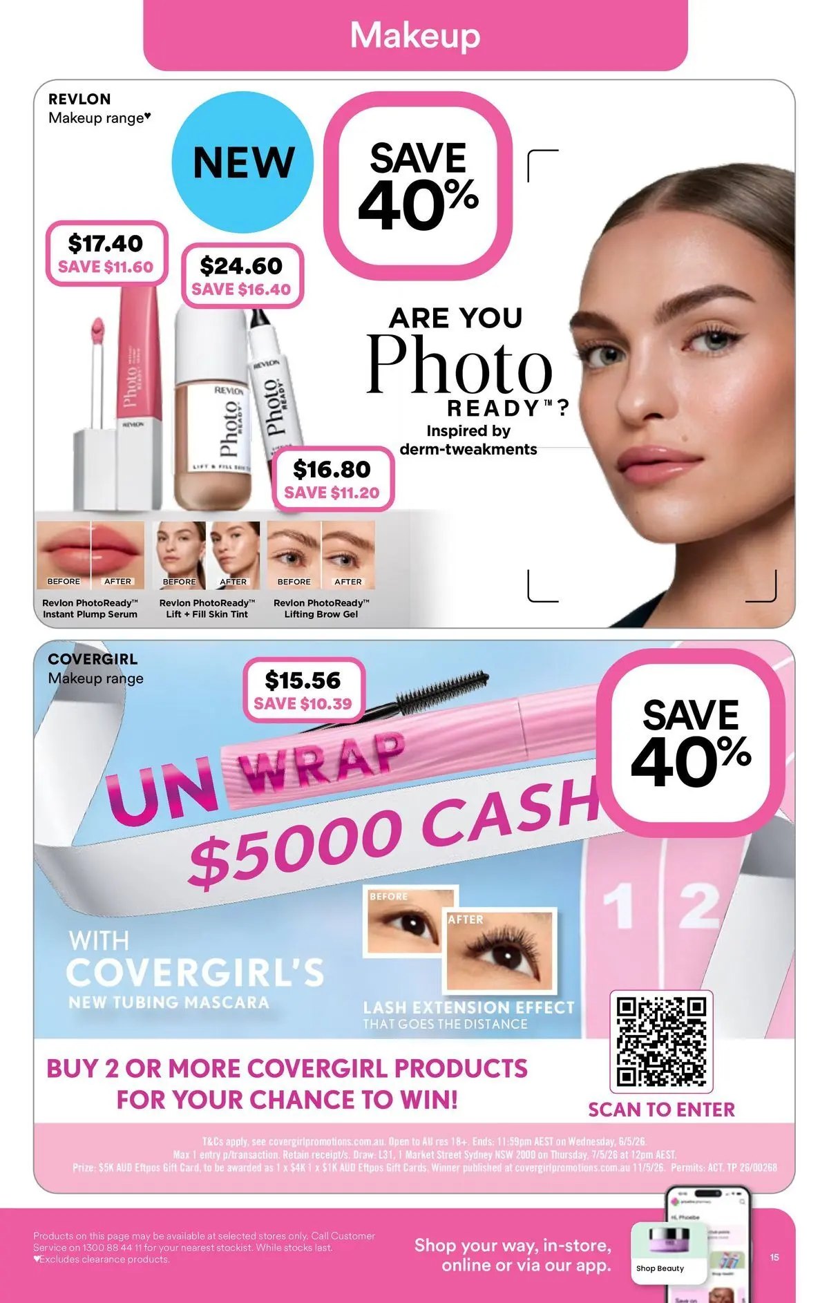 Priceline Pharmacy catalogue Armidale - 08/04/2026 > weekly / monthly specials | Page: 15 | Products: Mascara, Makeup