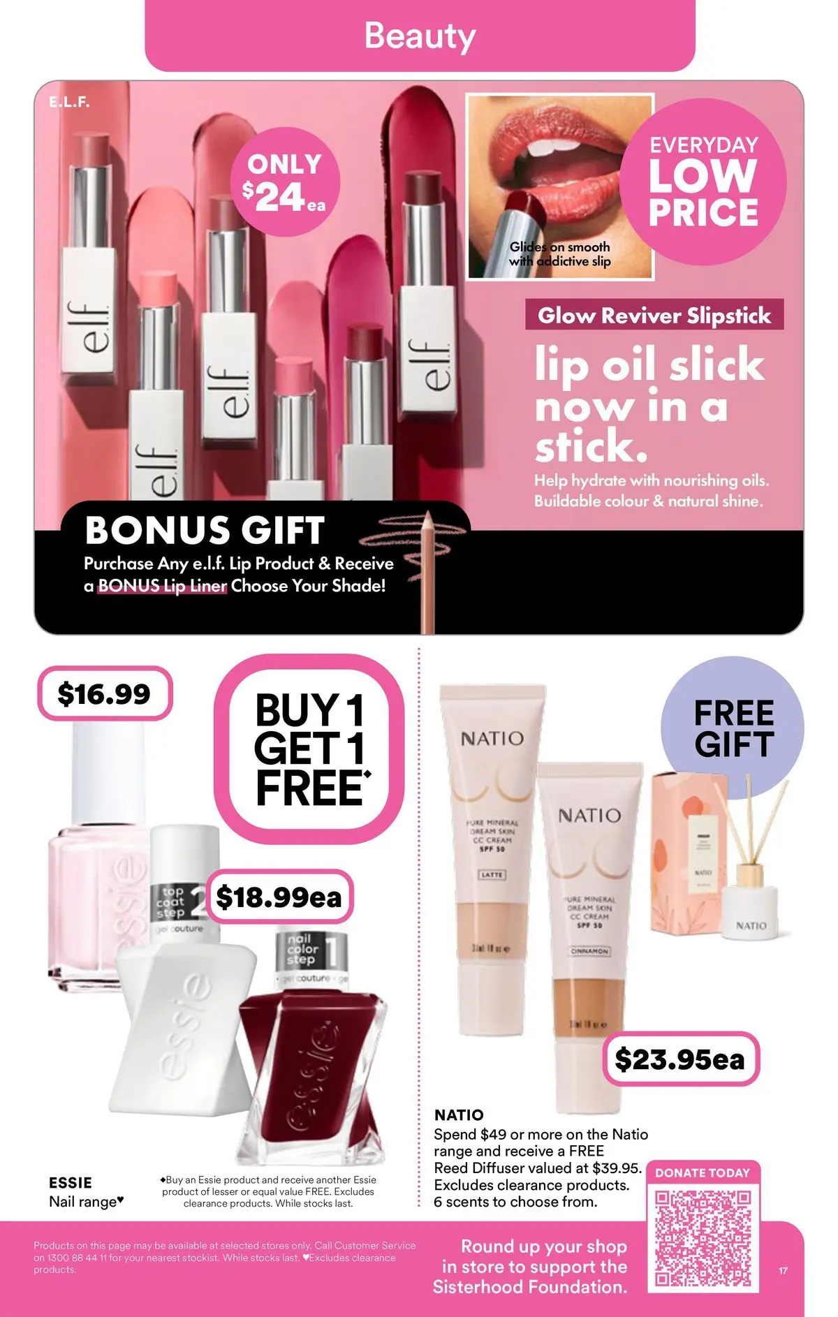 Priceline Pharmacy catalogue Armidale - 08/04/2026 > weekly / monthly specials | Page: 17 | Products: Oil, Cream, Coat, Lip liner