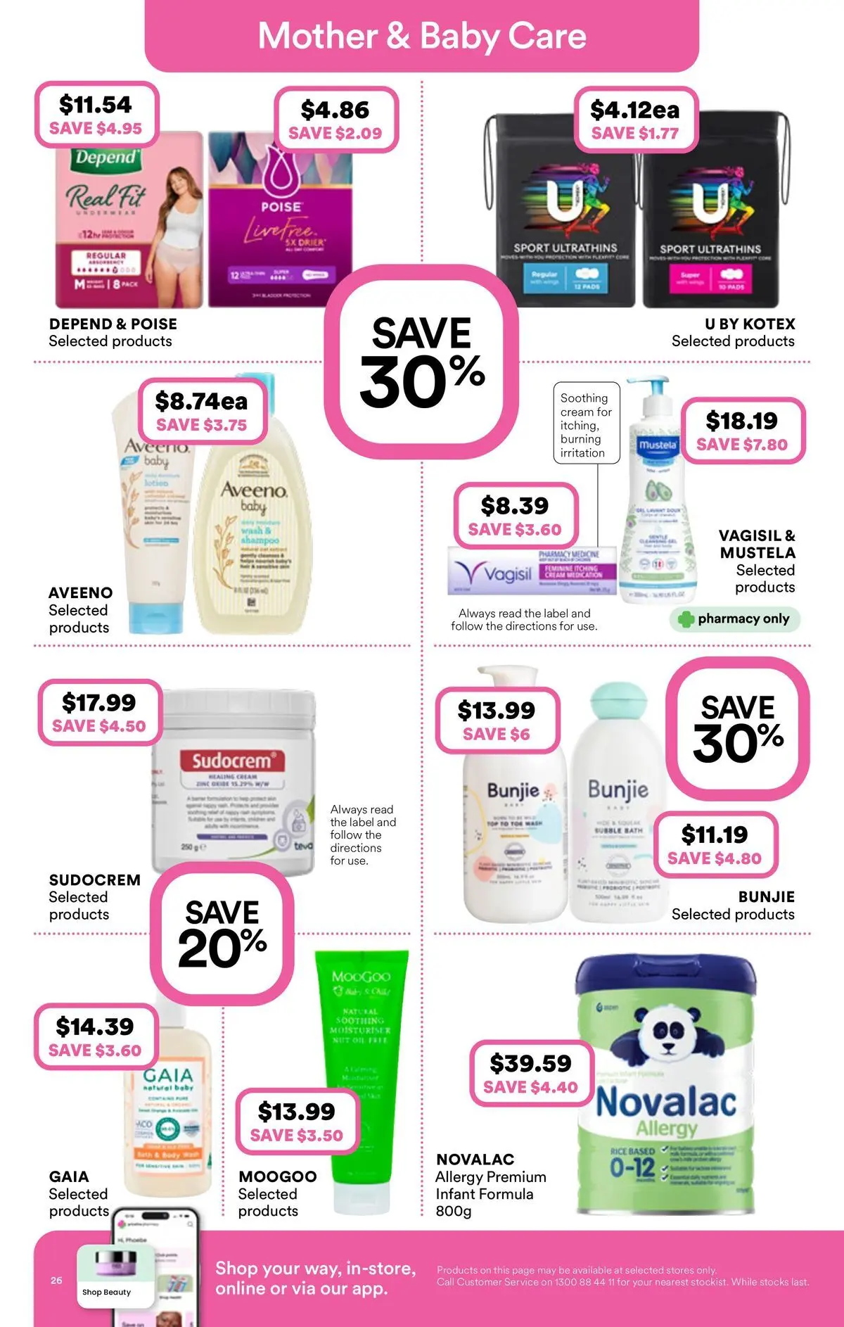 Priceline Pharmacy catalogue Armidale - 08/04/2026 > weekly / monthly specials | Page: 26 | Products: Shampoo, Rice, Cream, Allergy