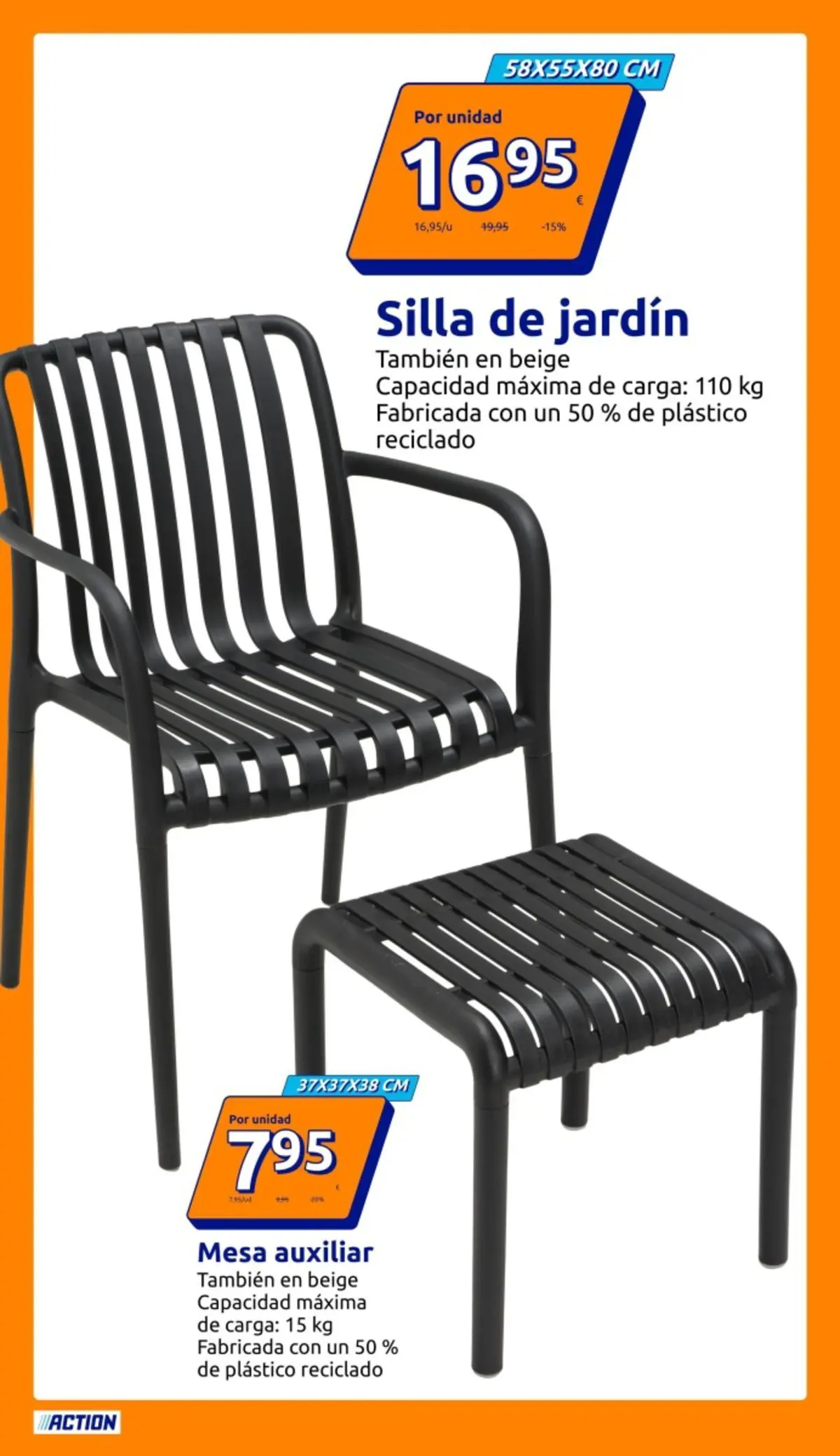 Action folleto 08/04/2026 - 14/04/2026 | Página: 10 | Productos: Mesa auxiliar, Mesa, Silla