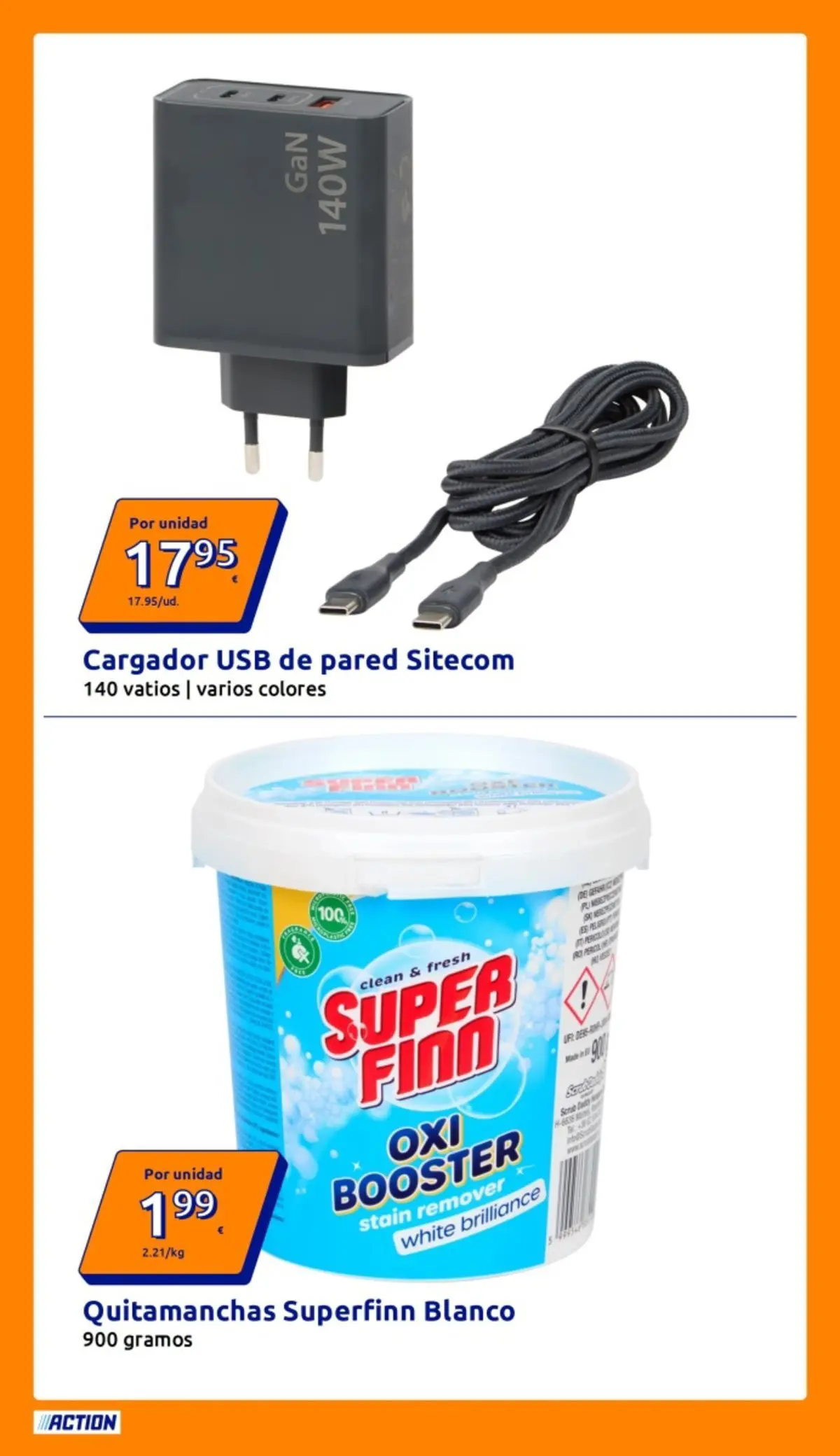 Action folleto 08/04/2026 - 14/04/2026 | Página: 28 | Productos: Quitamanchas, USB