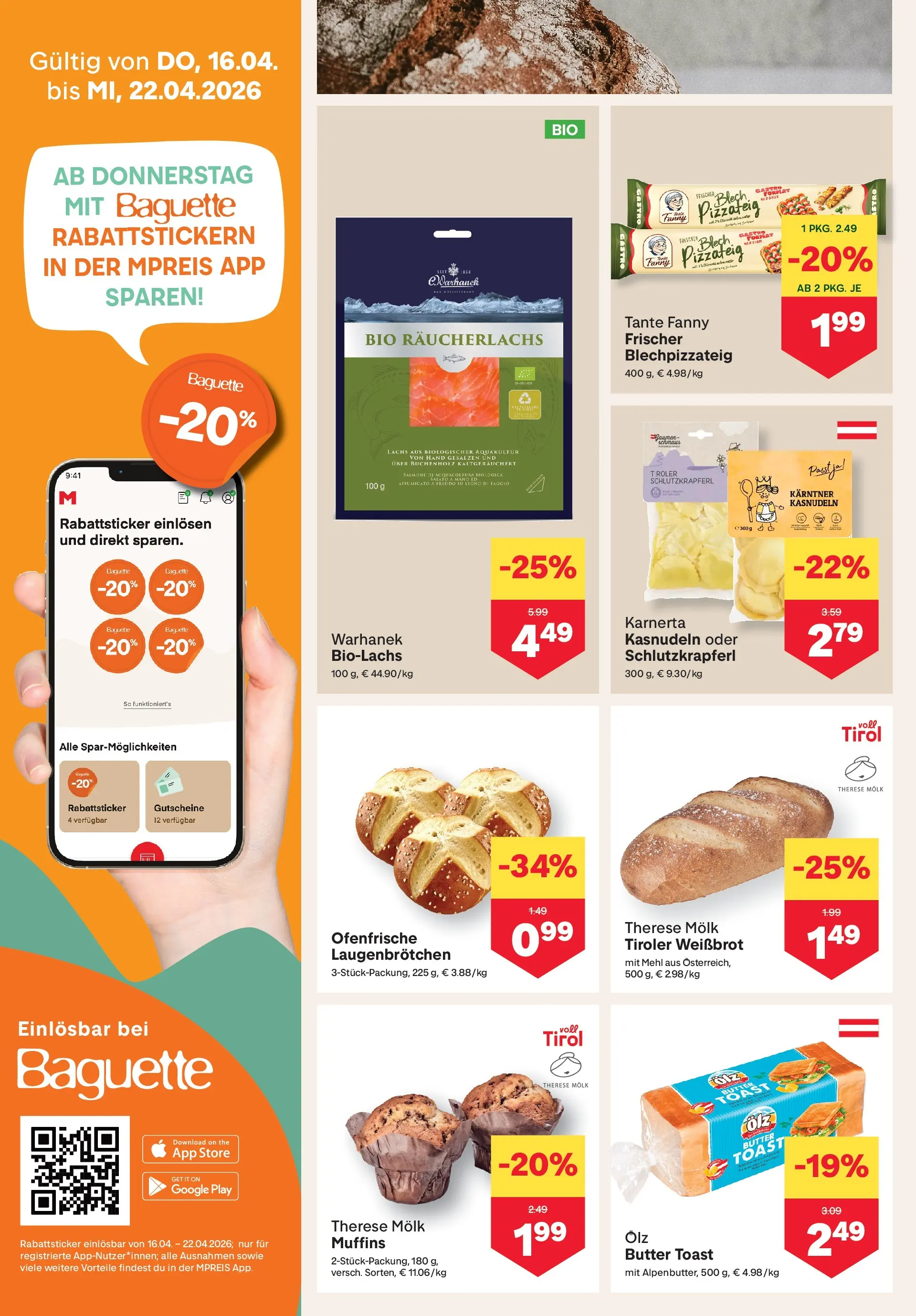 MPREIS Steyr von 15.04.2026 - Aktuelle Angebote | Seite: 4 | Produkte: Jääkaappipakastin, Butter