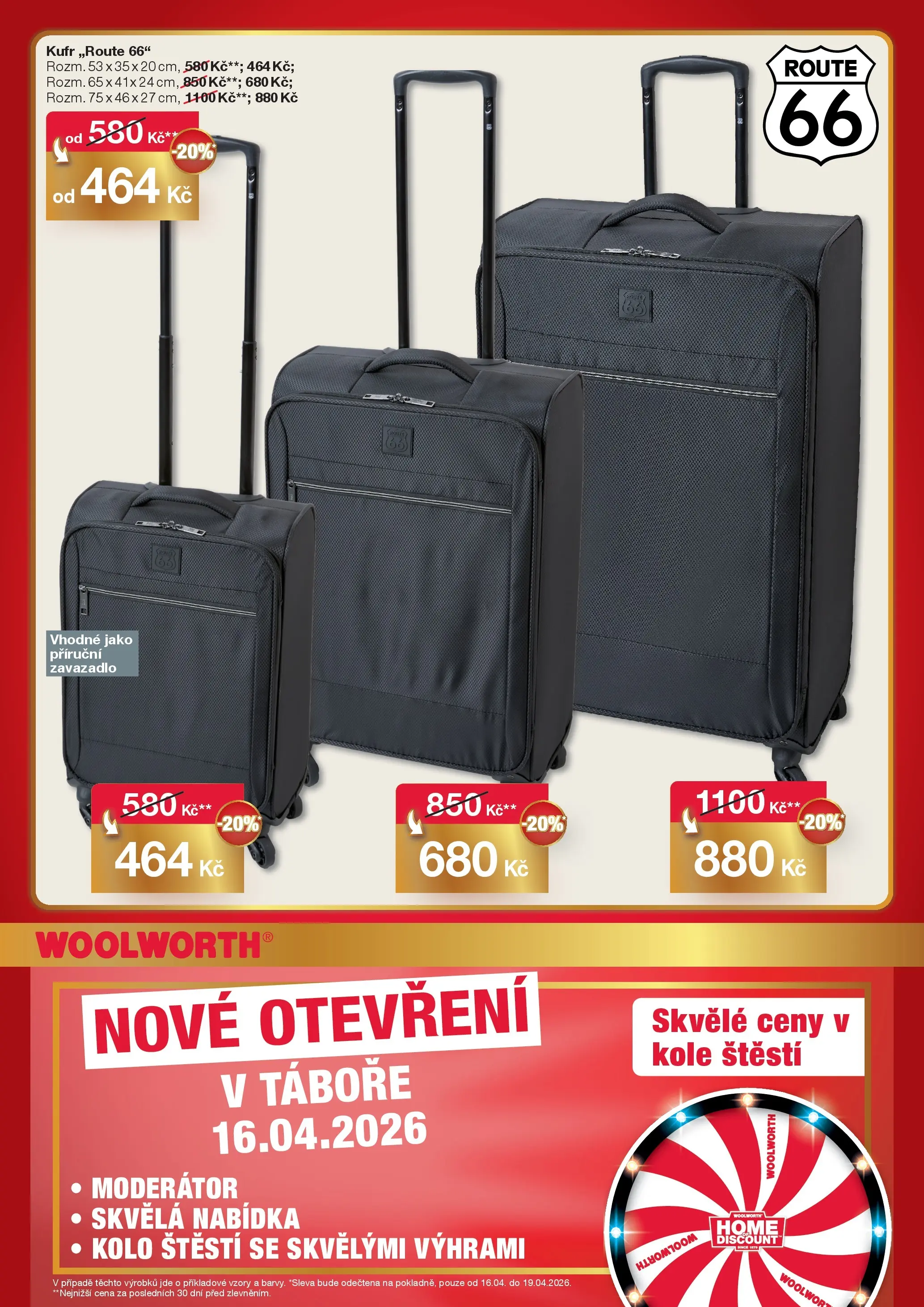 Woolworth leták - Tábor od 16.04.2026 - akční nabídka | Strana: 7 | Produkty: Kufr, Kolo