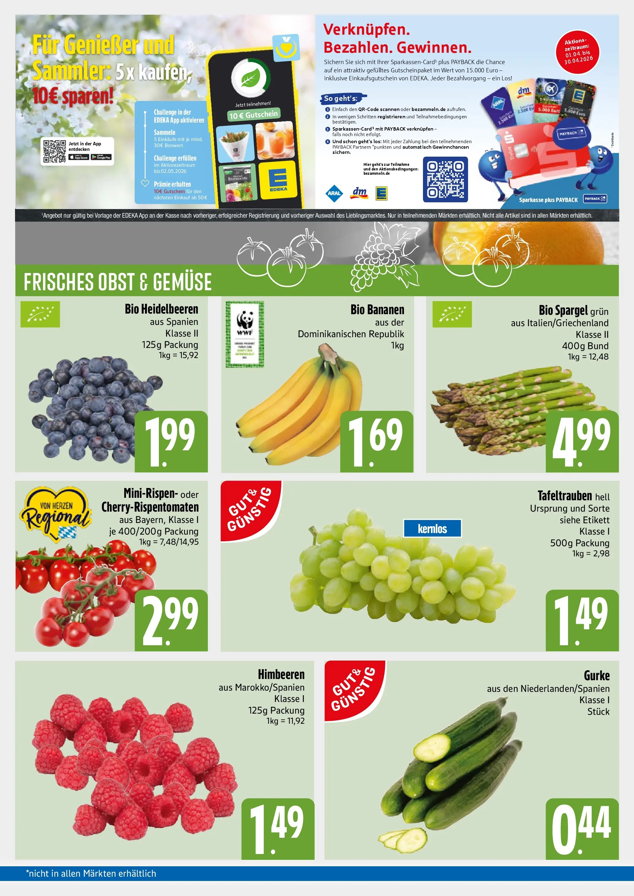 Edeka prospekt München	 (ab 13.04.2026) » Angebote Online | Seite: 3 | Produkte: Spargel, Heidelbeeren, Gemüse, Obst