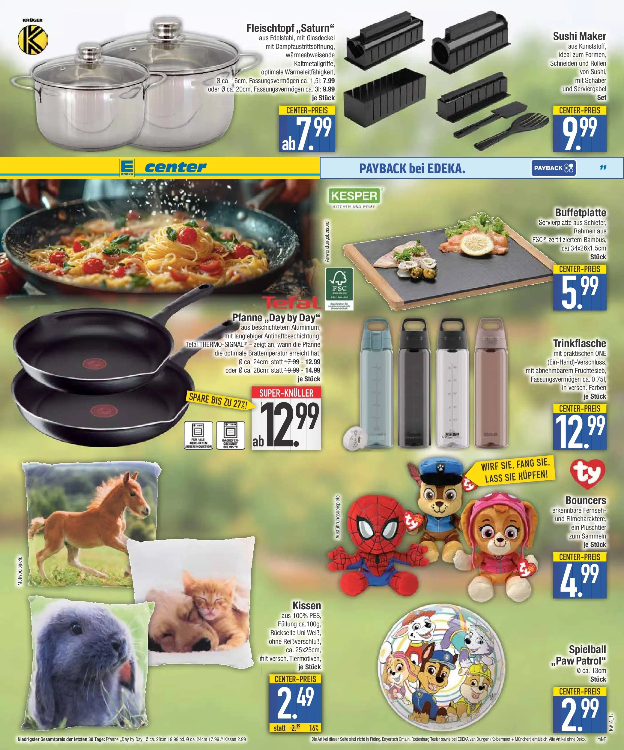 E center Prospekt Bad Reichenhall	 (ab 12.04.2026) zum Blättern | Seite: 11 | Produkte: Kissen, Backofen