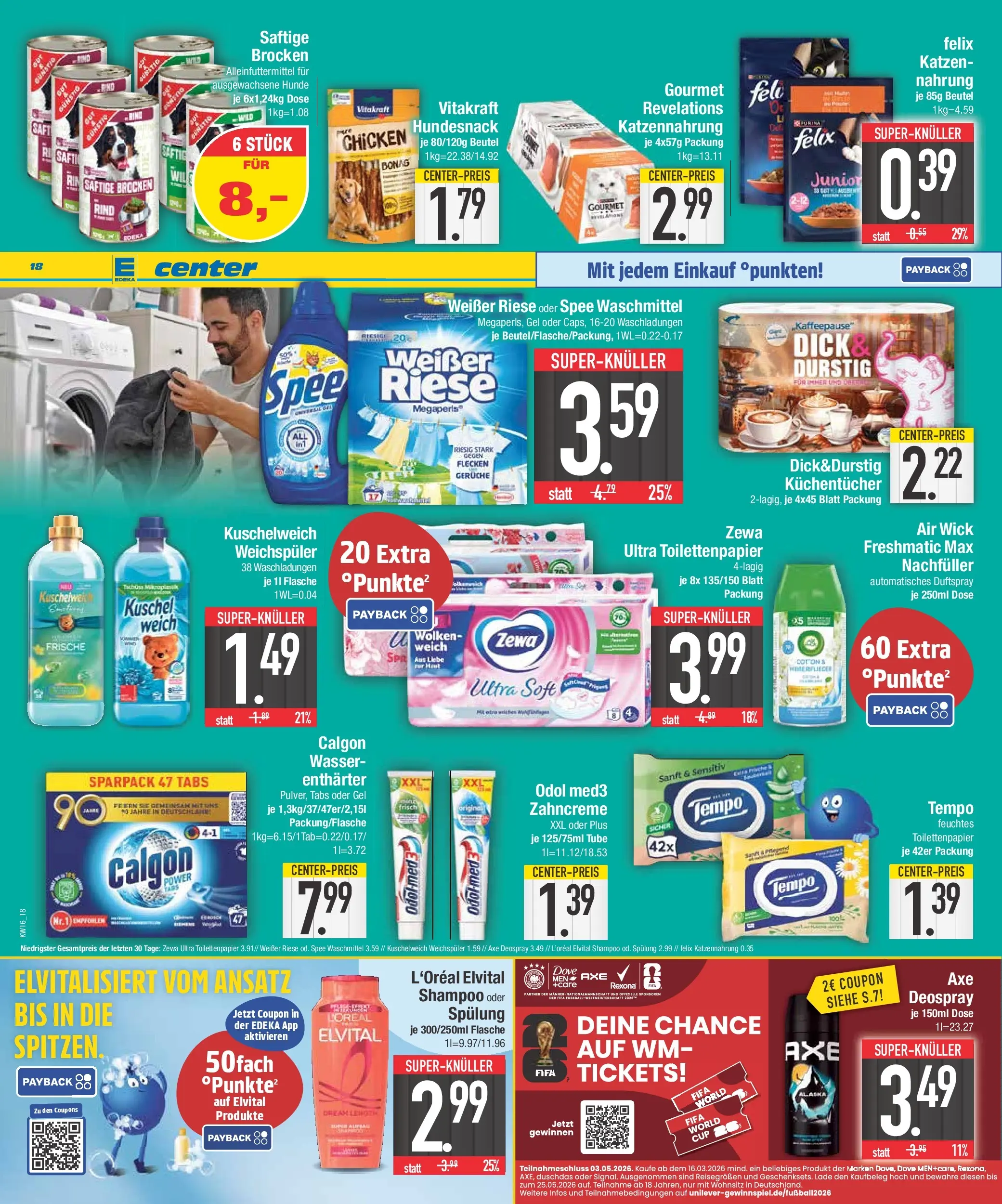 Edeka prospekt Neustadt	 (ab 12.04.2026) » Angebote Online | Seite: 18 | Produkte: Kuschelweich, Spülung, Spee, Tempo