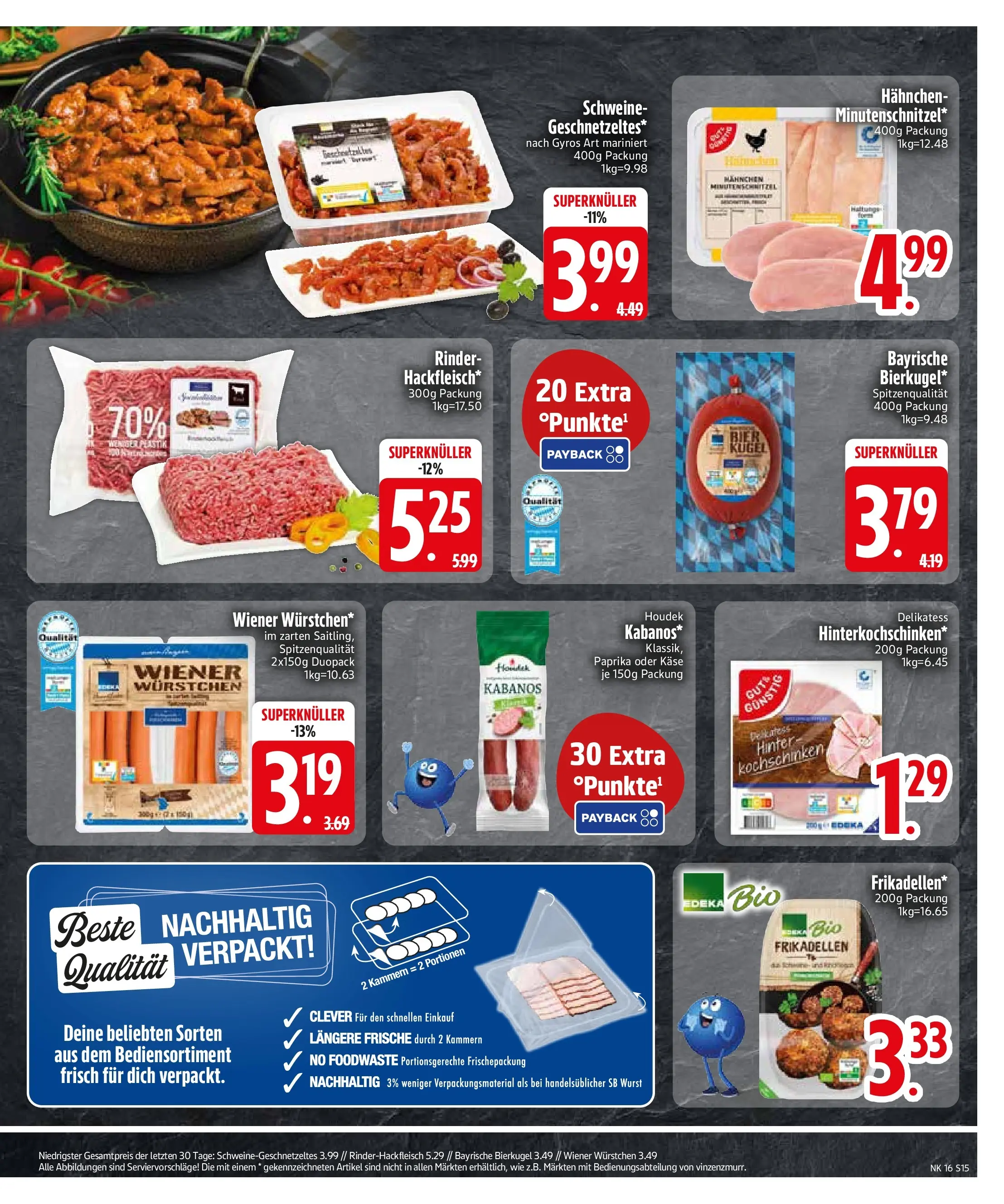 Edeka prospekt München	 (ab 13.04.2026) » Angebote Online | Seite: 17 | Produkte: Wiener wurstchen, Käse, Bier, Paprika