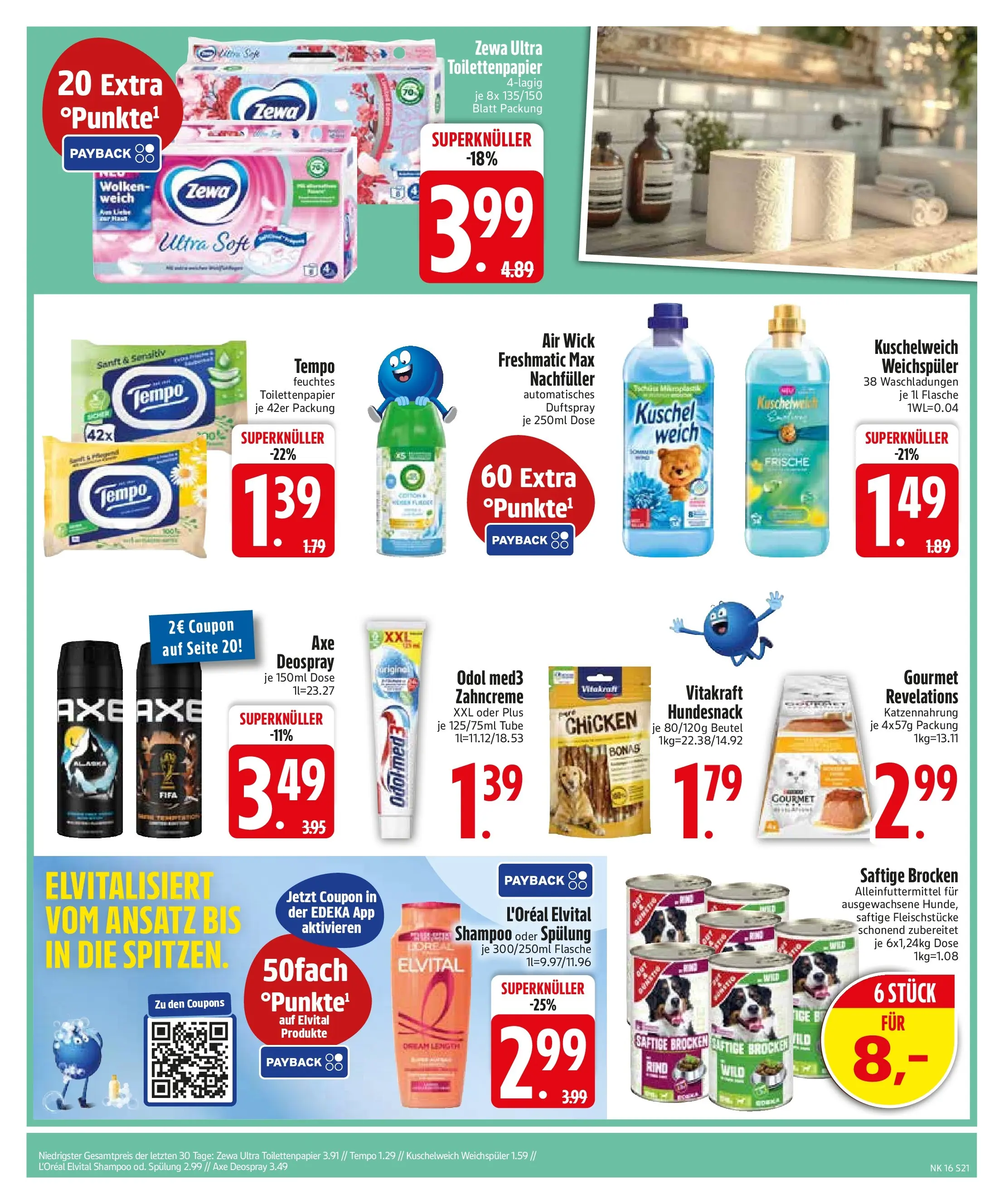 Edeka prospekt München	 (ab 13.04.2026) » Angebote Online | Seite: 23 | Produkte: Zewa, Weichspüler, Deospray, Feuchtes Toilettenpapier