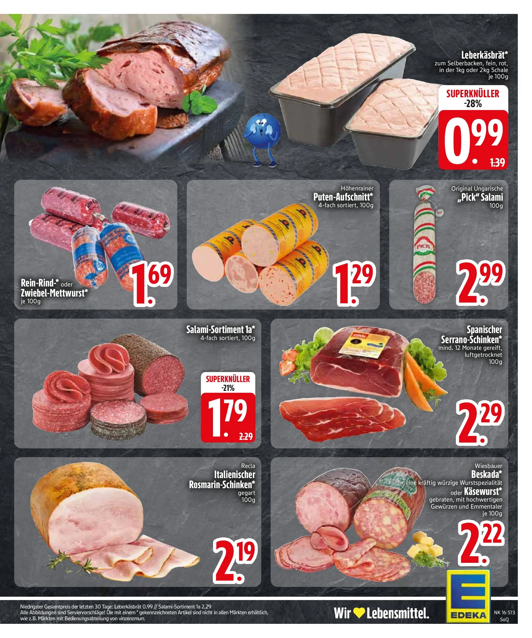 Edeka prospekt Inning/Ammersee	 (ab 13.04.2026) » Angebote Online | Seite: 15 | Produkte: Salami