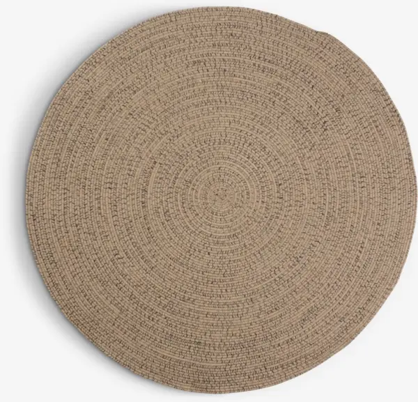 JYSK Килим BUESTARR &Oslash;120 натурал/сиво