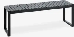 JYSK Градинска пейка SAUNTE Ш120xДълб.35 черна