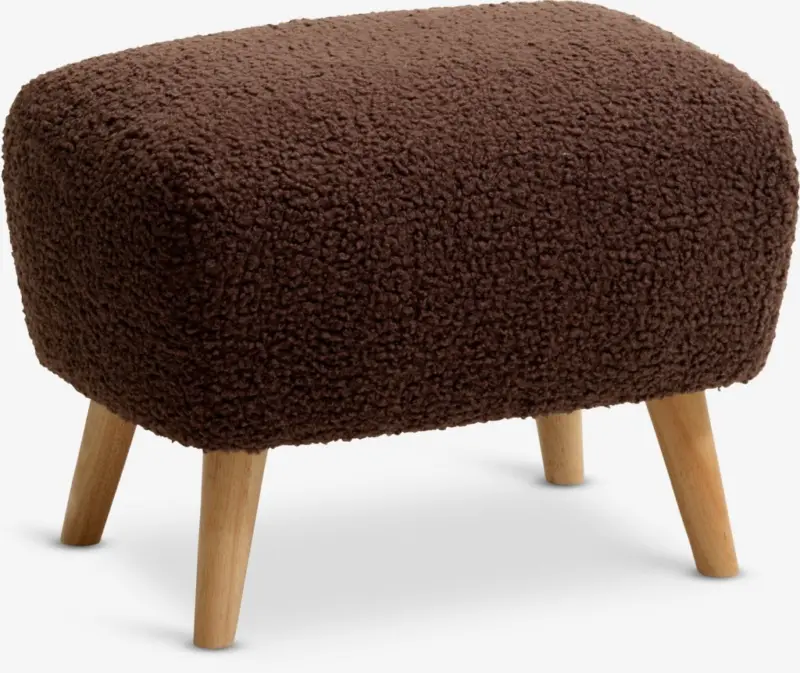 JYSK Табуретка VILDSUND 52x41 кафяв текстил/натурал