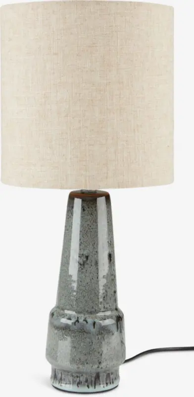 JYSK Настолна лампа VIGGO &Oslash;21xВ47 см сива