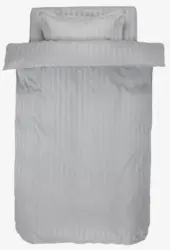 JYSK Спално бельо с чаршаф NELL 140x200 сатен светлосиво