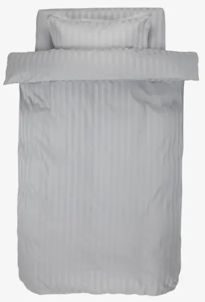 JYSK Спално бельо с чаршаф NELL 140x200 сатен светлосиво