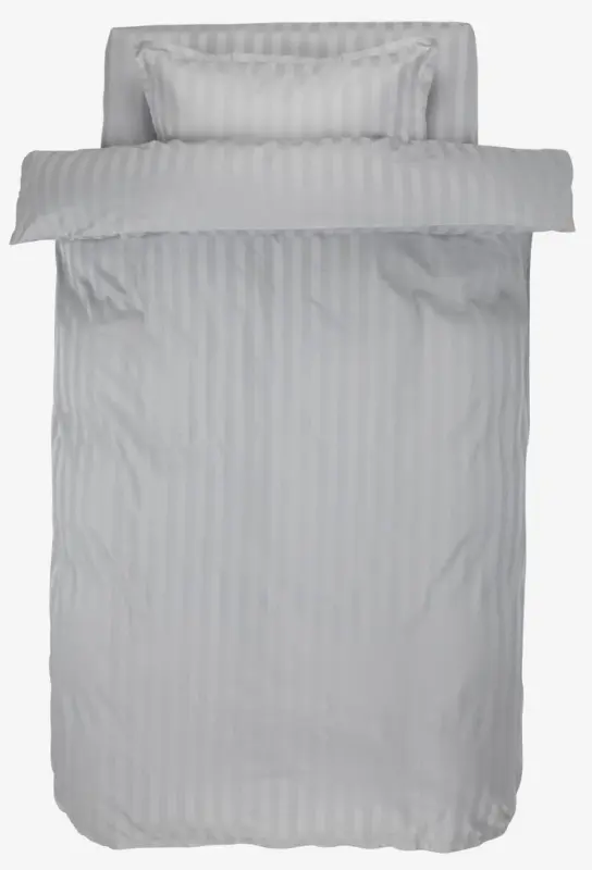 JYSK Спално бельо с чаршаф NELL 140x200 сатен светлосиво