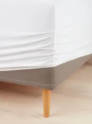 JYSK Чаршаф с ластик VIVIAN 160x200x35 бял