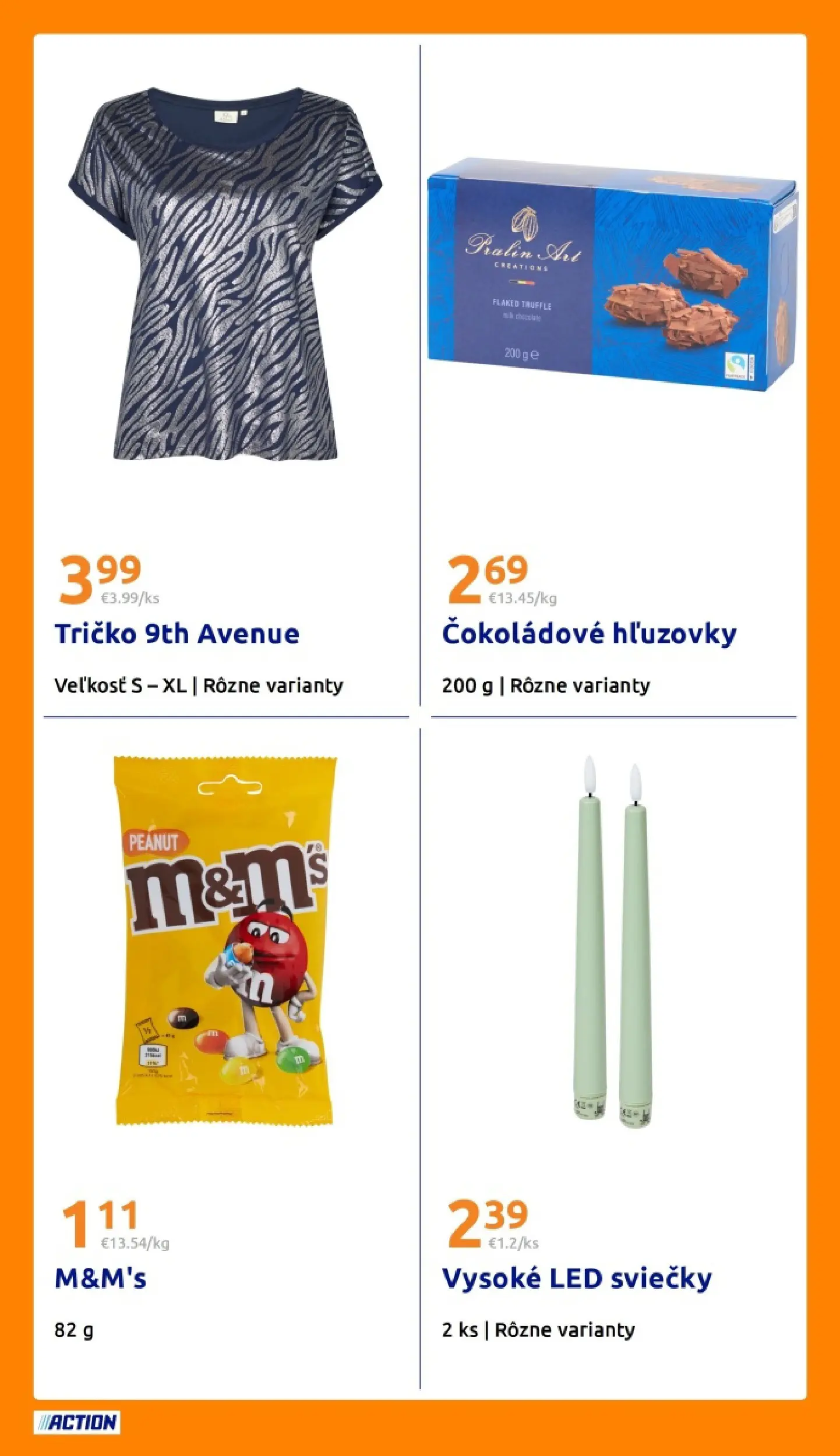 Action leták platný do 14.04.2026 od 08.04.2026 » aktuálna akcia | Strana: 23 | Produkty: Led, Tričko, Sviečky