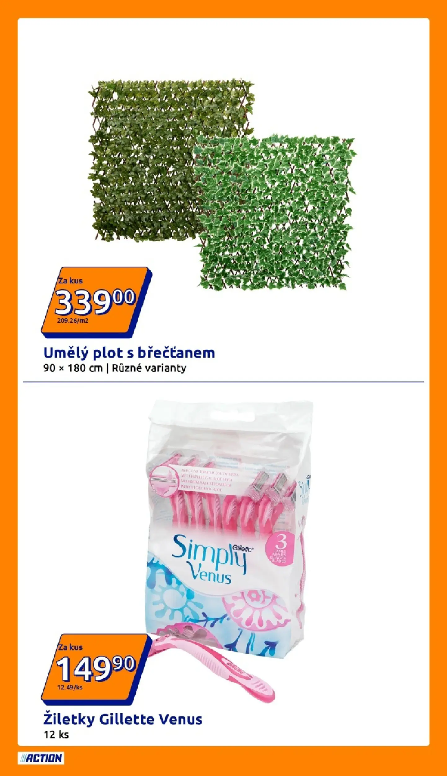 Action leták od 08.04.2026 - Akční leták online | Strana: 2 | Produkty: Žiletky