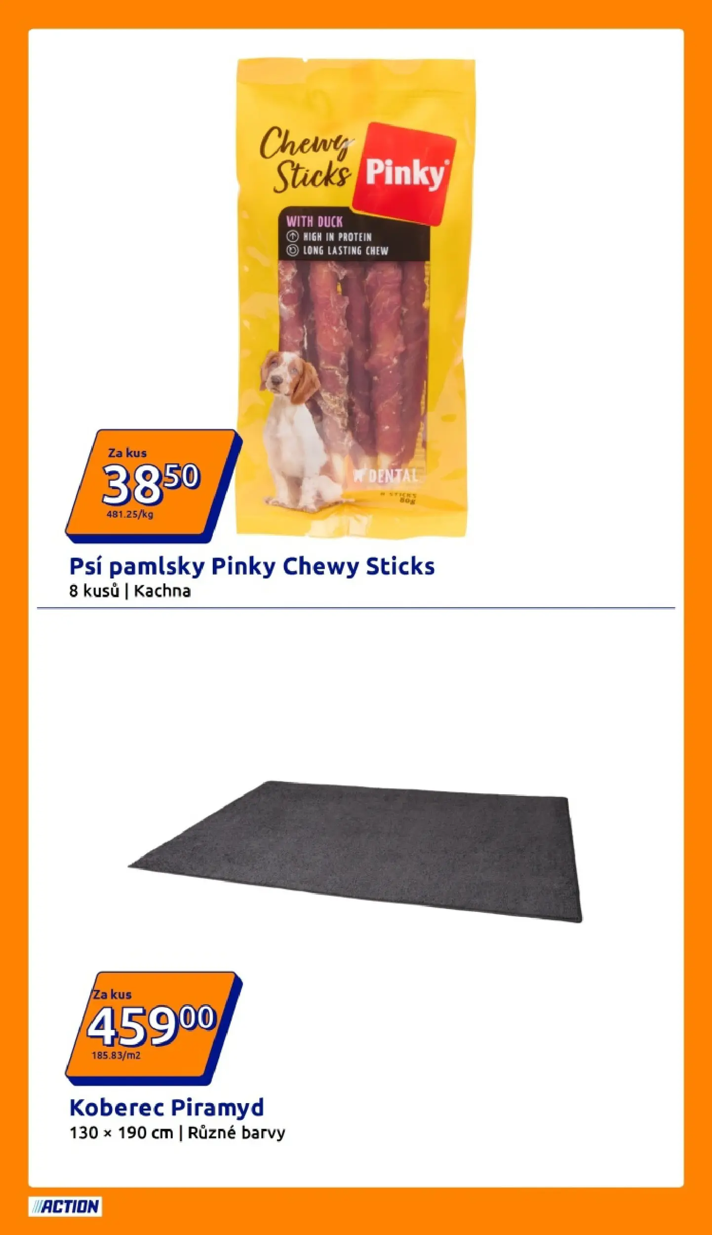 Action leták od 08.04.2026 - Akční leták online | Strana: 15 | Produkty: Kachna, Koberec, Barvy, Protein