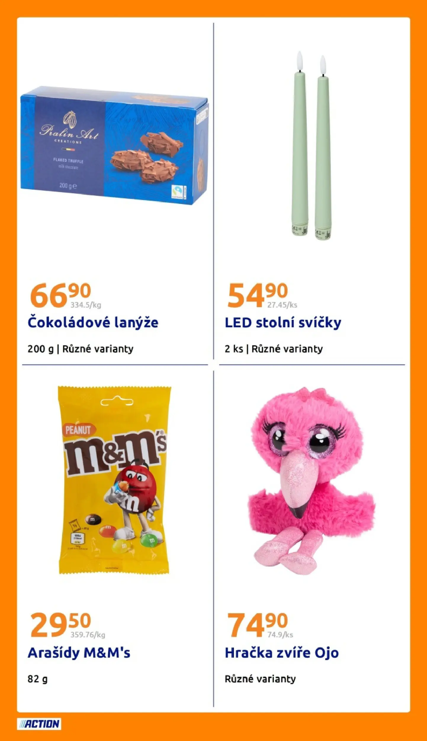 Action leták od 08.04.2026 - Akční leták online | Strana: 22 | Produkty: Arašídy, Svíčky, LED
