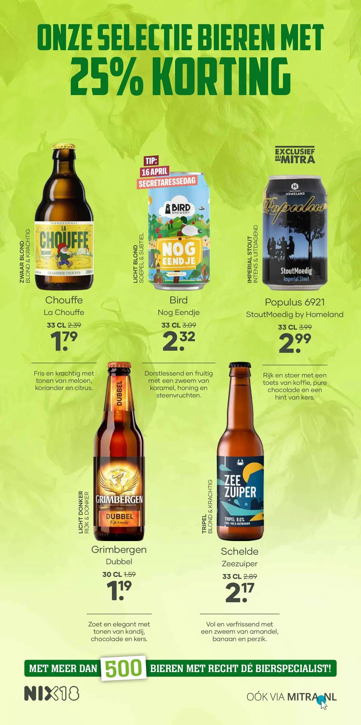 Mitra folder vanaf 08-04-2026 || NIEUWE | Pagina: 10 | Producten: Chocolade, La, Koriander, Banaan