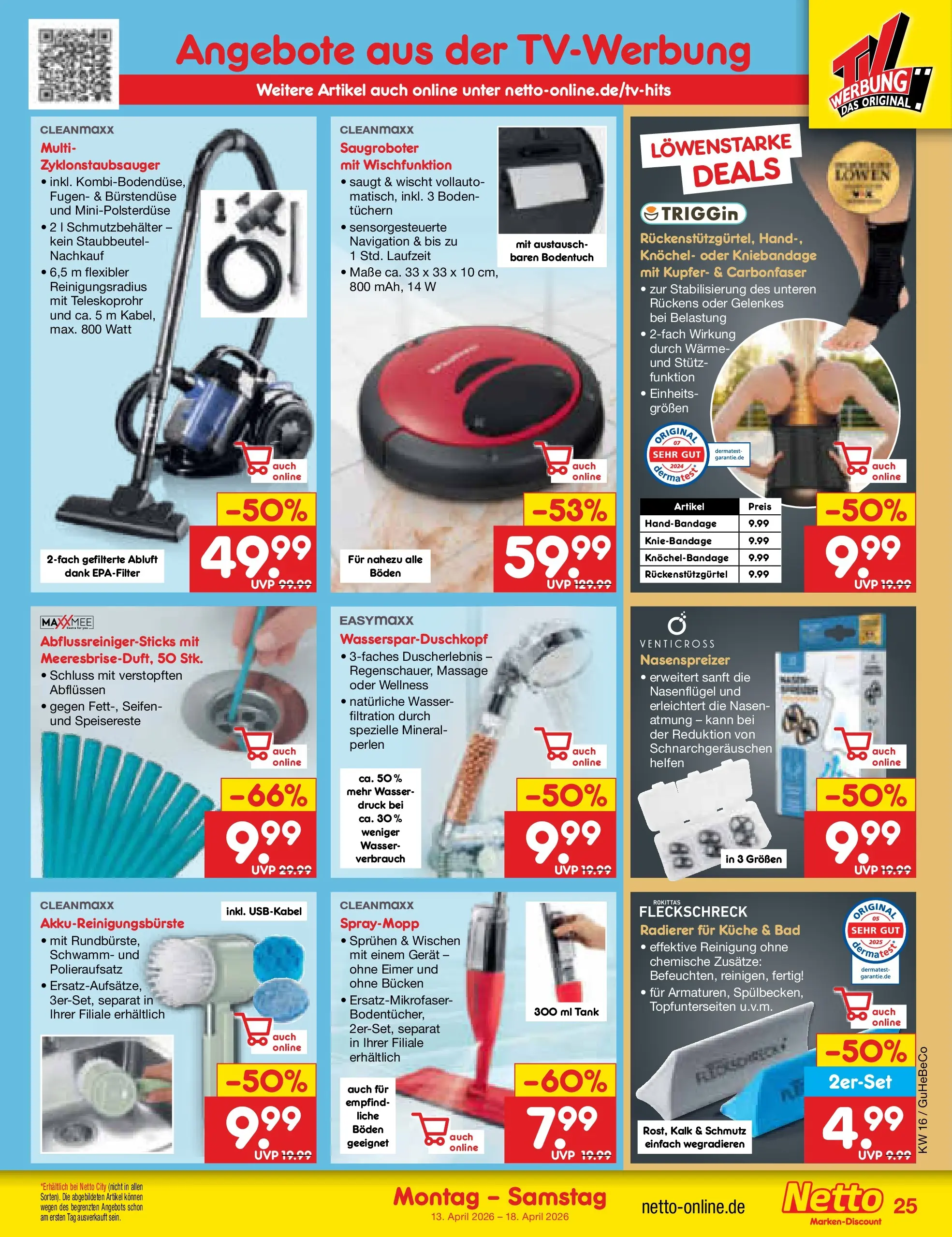 Netto Marken-Discount Prospekt Kremmen	 (ab 13.04.2026) » Angebote | Seite: 37 | Produkte: Navigation, Bad, Küche, Wasser