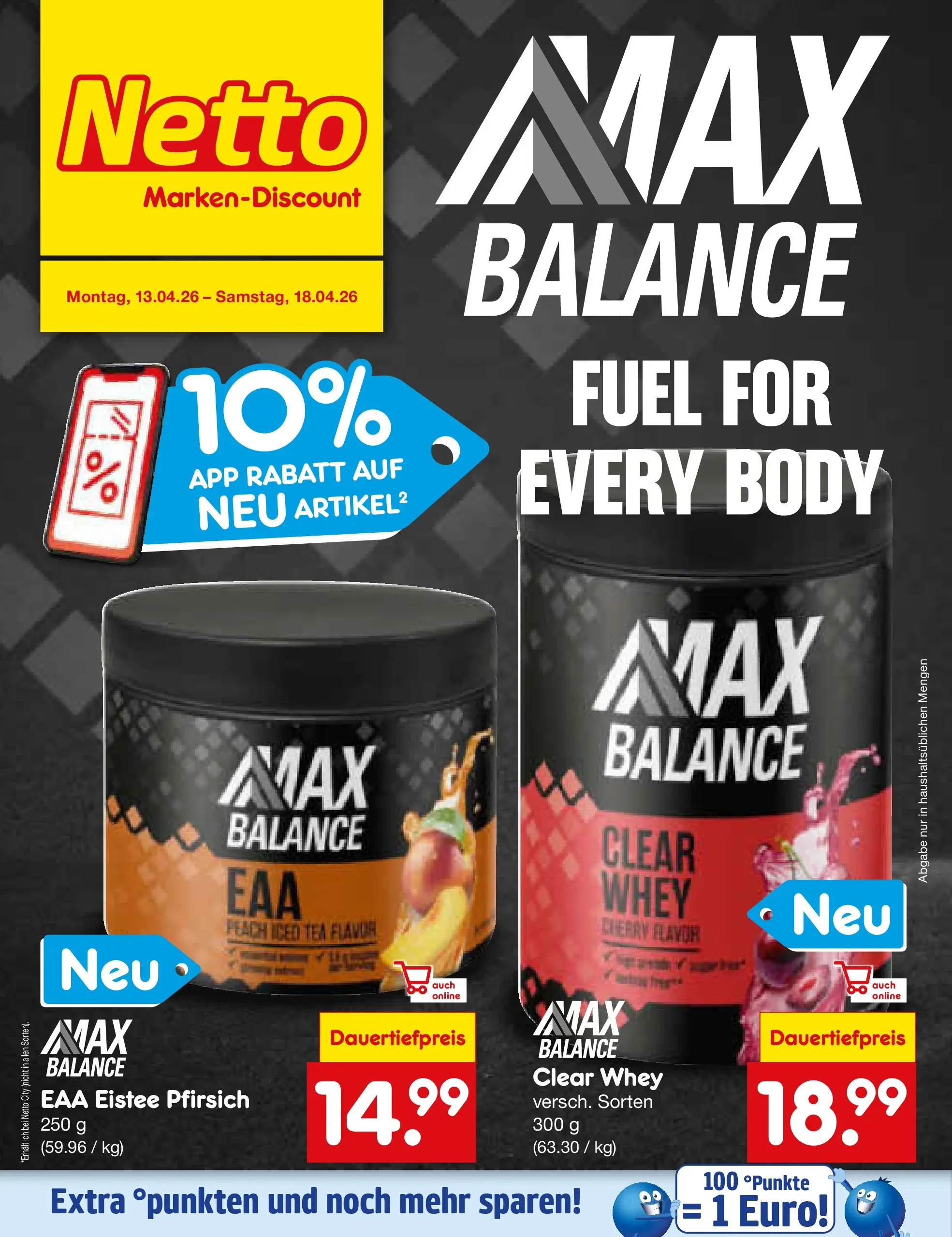 Netto Marken-Discount Prospekt Nordhausen	 (ab 13.04.2026) » Angebote | Seite: 38 | Produkte: Pfirsich