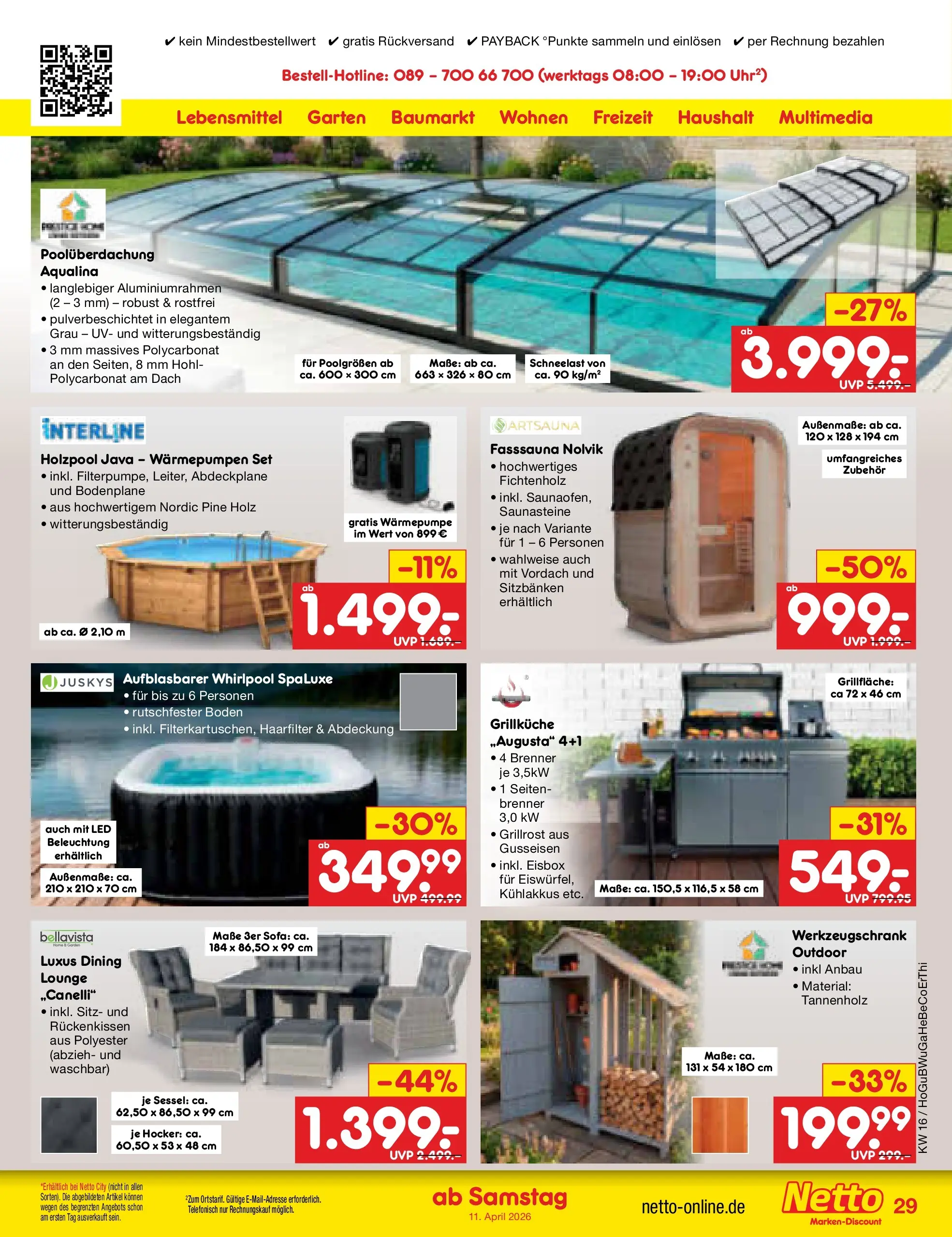 Netto Marken-Discount Prospekt Nordhausen	 (ab 13.04.2026) » Angebote | Seite: 47 | Produkte: Hocker, Sofa, Sessel