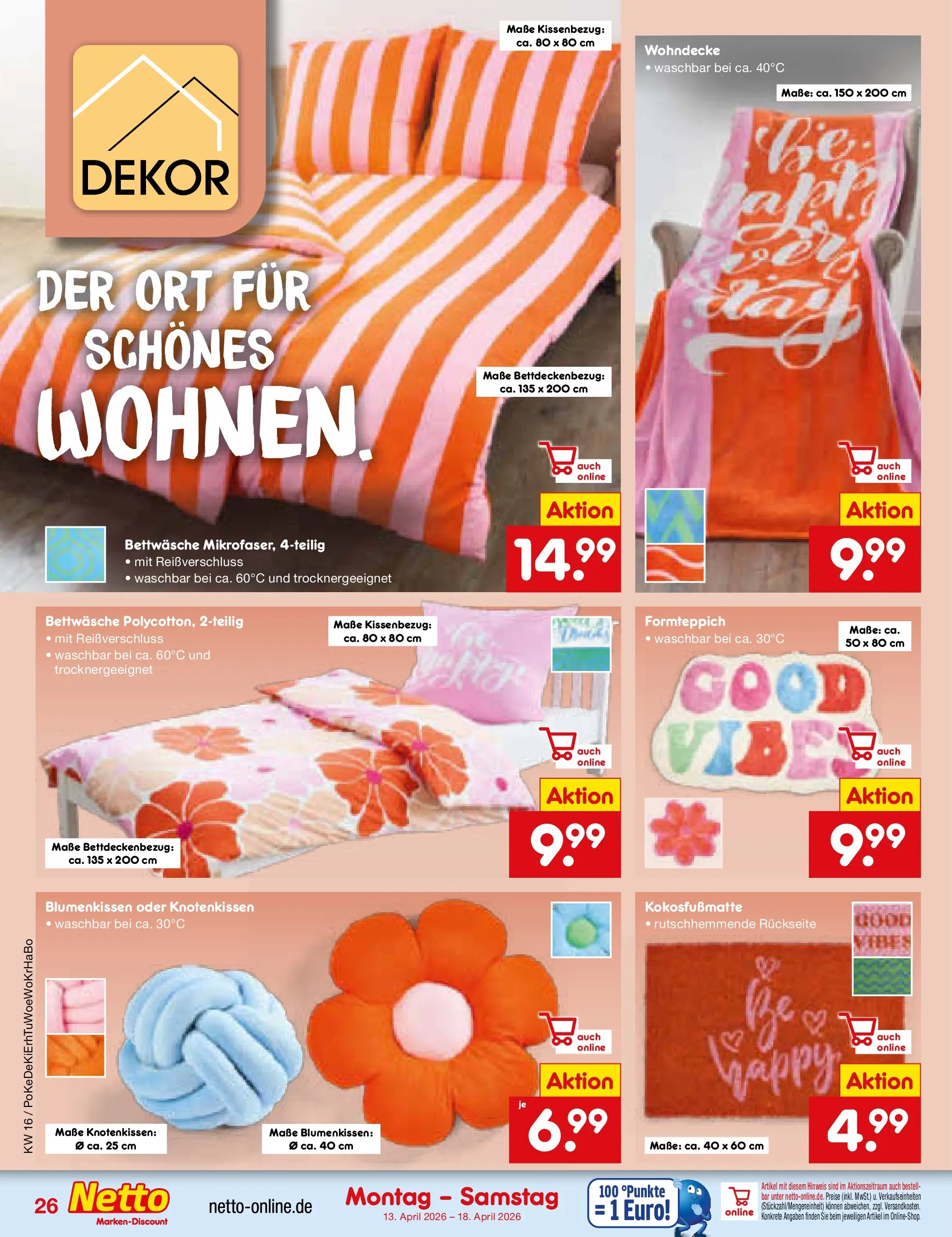 Netto Marken-Discount Prospekt Katzweiler	 (ab 13.04.2026) » Angebote | Seite: 29 | Produkte: Bettwäsche