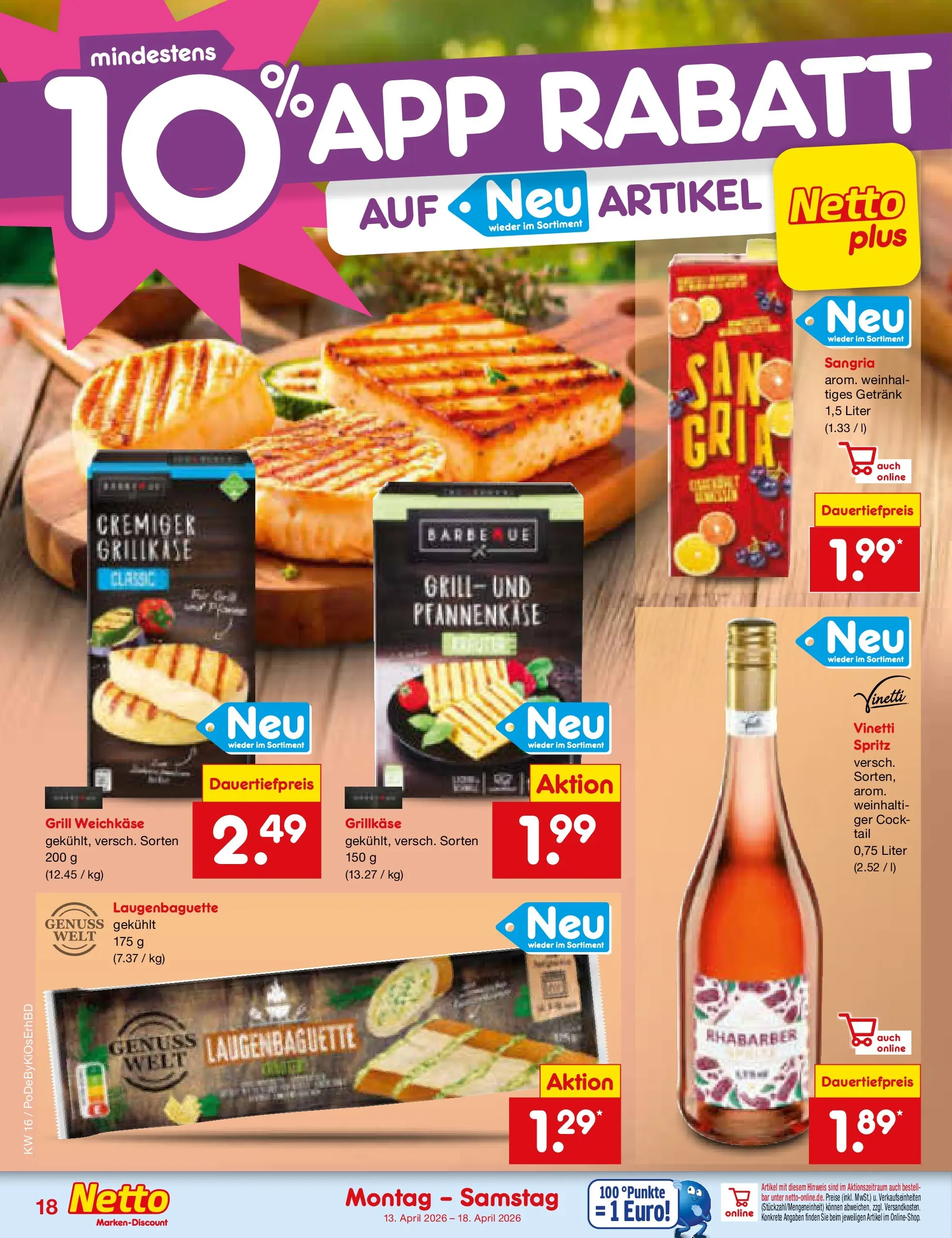Netto Marken-Discount Prospekt Selb (ab 13.04.2026) » Angebote | Seite: 22 | Produkte: Grill, Rhabarber Netto Marken-Discount Prospekt Selb (ab 13.04.2026) » Angebote | Seite: 22 | Produkte: Grill, Rhabarber