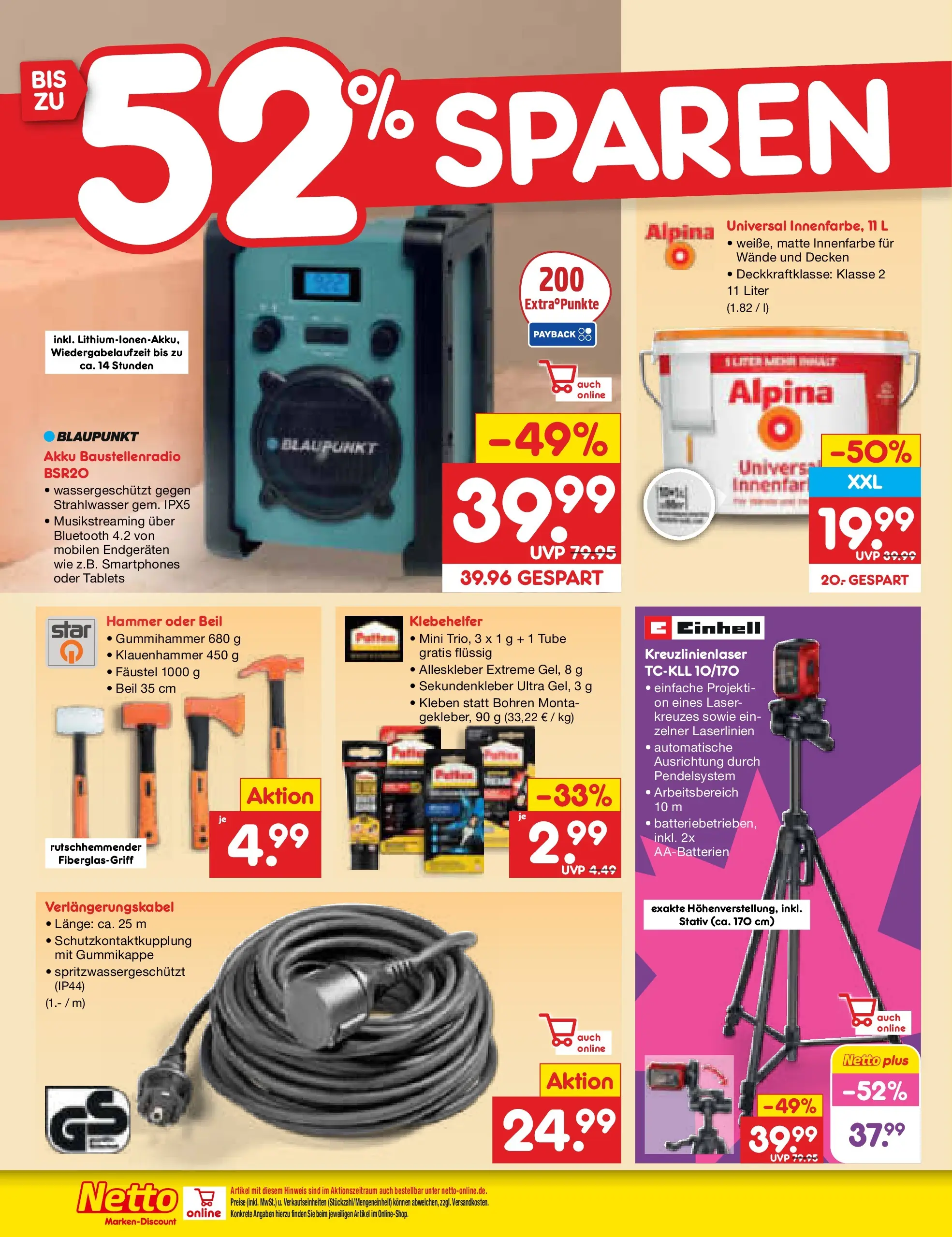 Netto Marken-Discount Prospekt Katzweiler	 (ab 13.04.2026) » Angebote | Seite: 40 | Produkte: Smartphones, Stativ