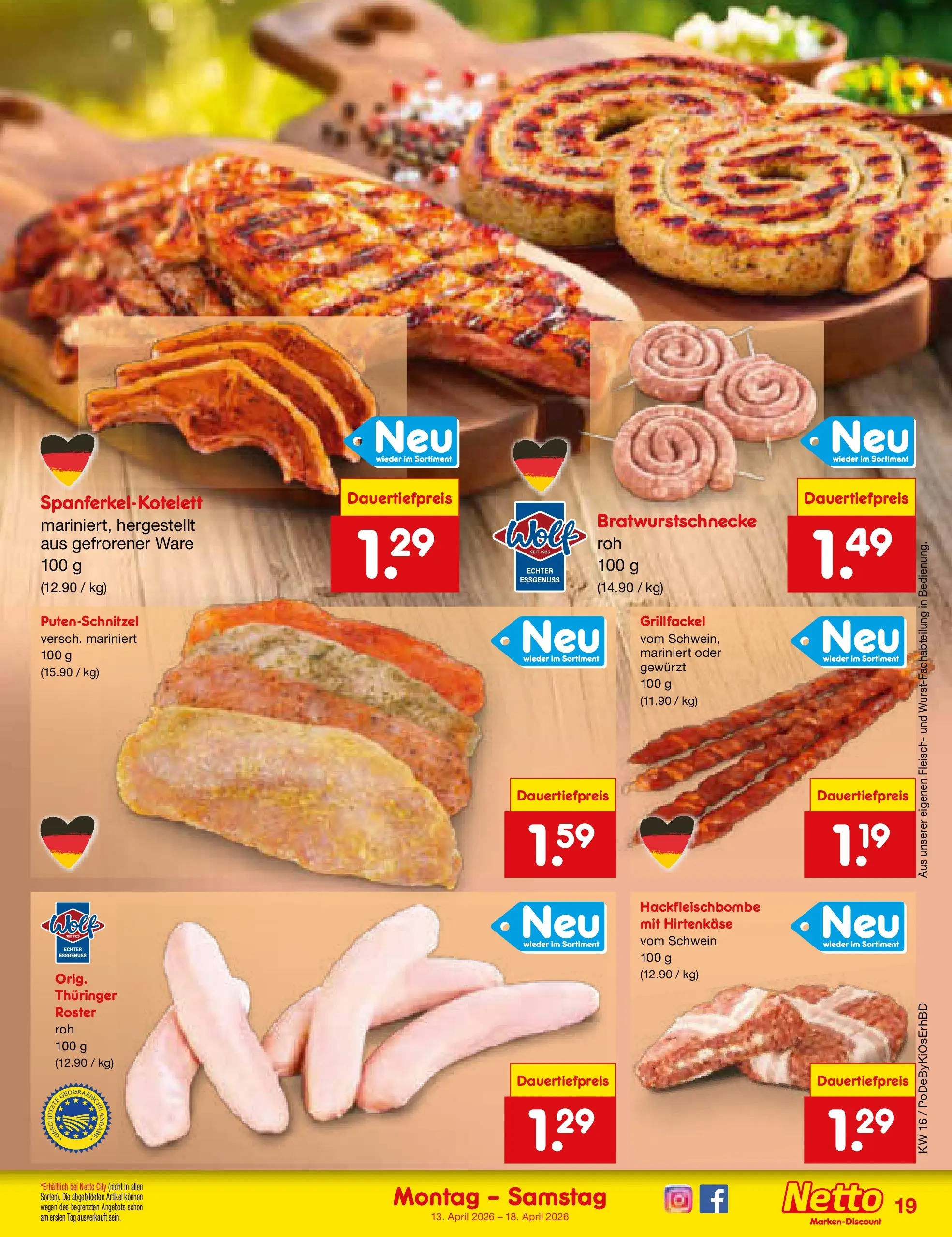Netto Marken-Discount Prospekt Selb (ab 13.04.2026) » Angebote | Seite: 23 | Produkte: Putenschnitzel, Fleisch Netto Marken-Discount Prospekt Selb (ab 13.04.2026) » Angebote | Seite: 23 | Produkte: Putenschnitzel, Fleisch