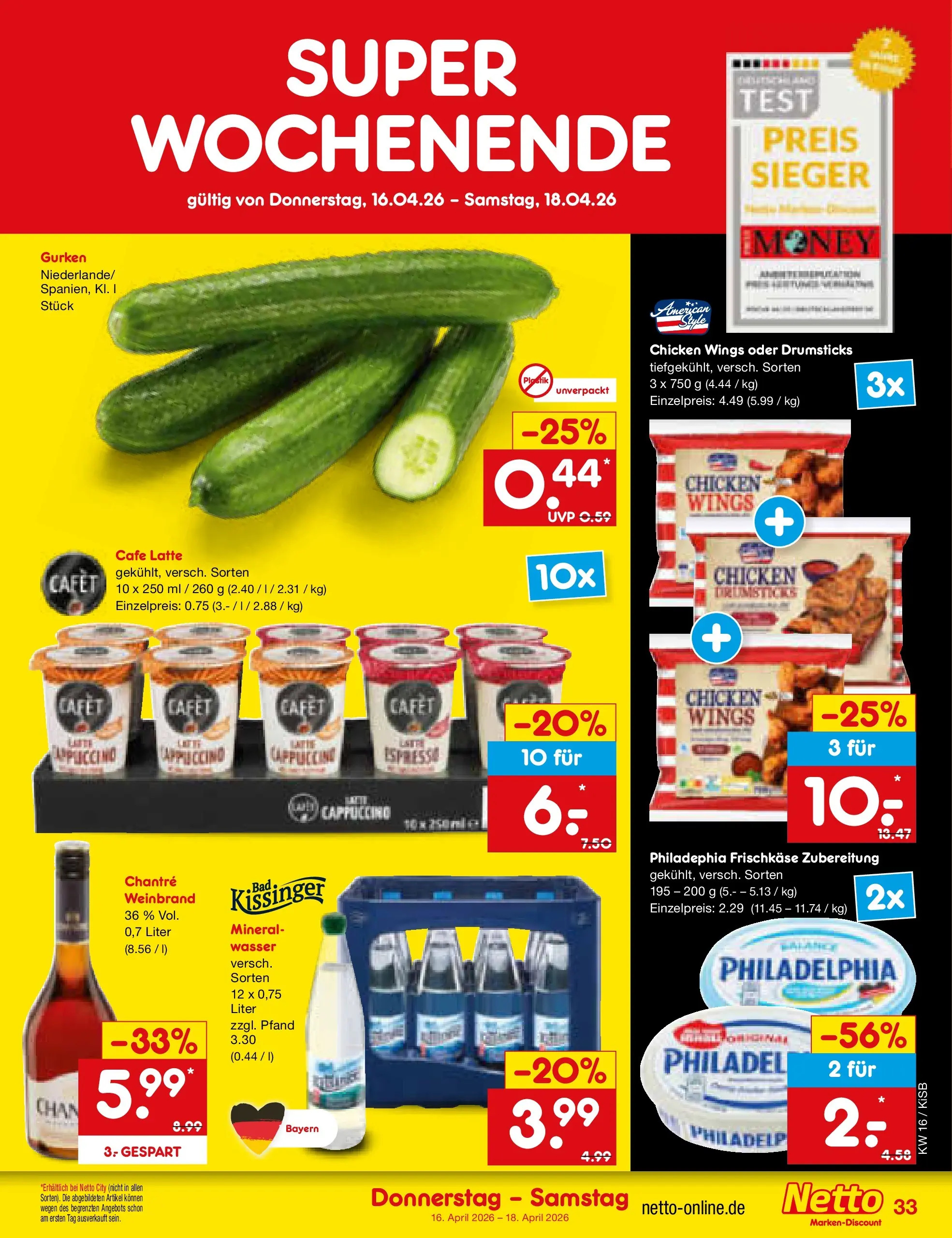 Netto Marken-Discount Prospekt Oberhaid (ab 13.04.2026) » Angebote | Seite: 51 | Produkte: Wasser, Chantré, Gurken, Frischkase Netto Marken-Discount Prospekt Oberhaid (ab 13.04.2026) » Angebote | Seite: 51 | Produkte: Wasser, Chantré, Gurken, Frischkase