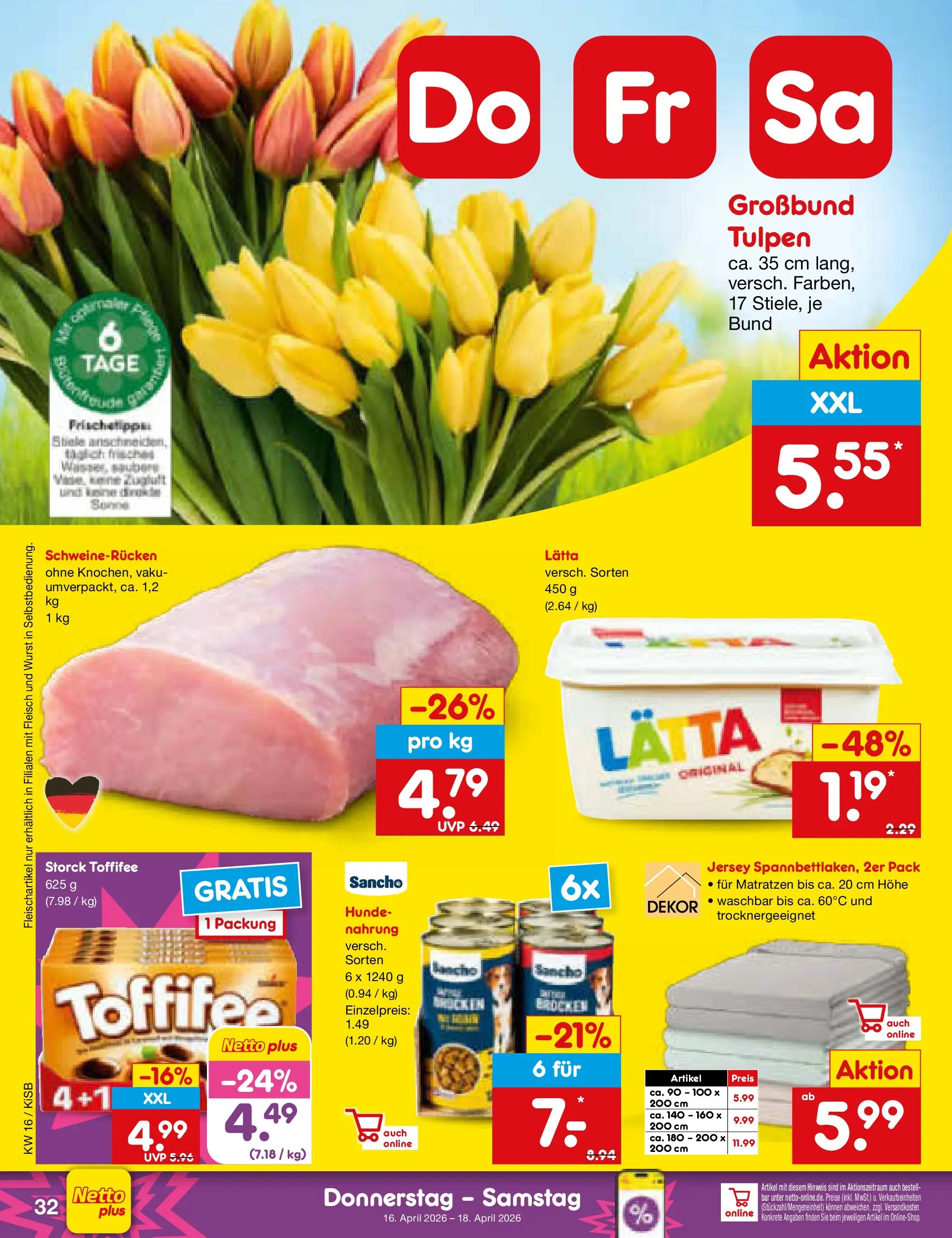 Netto Marken-Discount Prospekt Oberhaid (ab 13.04.2026) » Angebote | Seite: 50 | Produkte: Wurst, Lätta, Schweinerucken, Fleisch Netto Marken-Discount Prospekt Oberhaid (ab 13.04.2026) » Angebote | Seite: 50 | Produkte: Wurst, Lätta, Schweinerucken, Fleisch