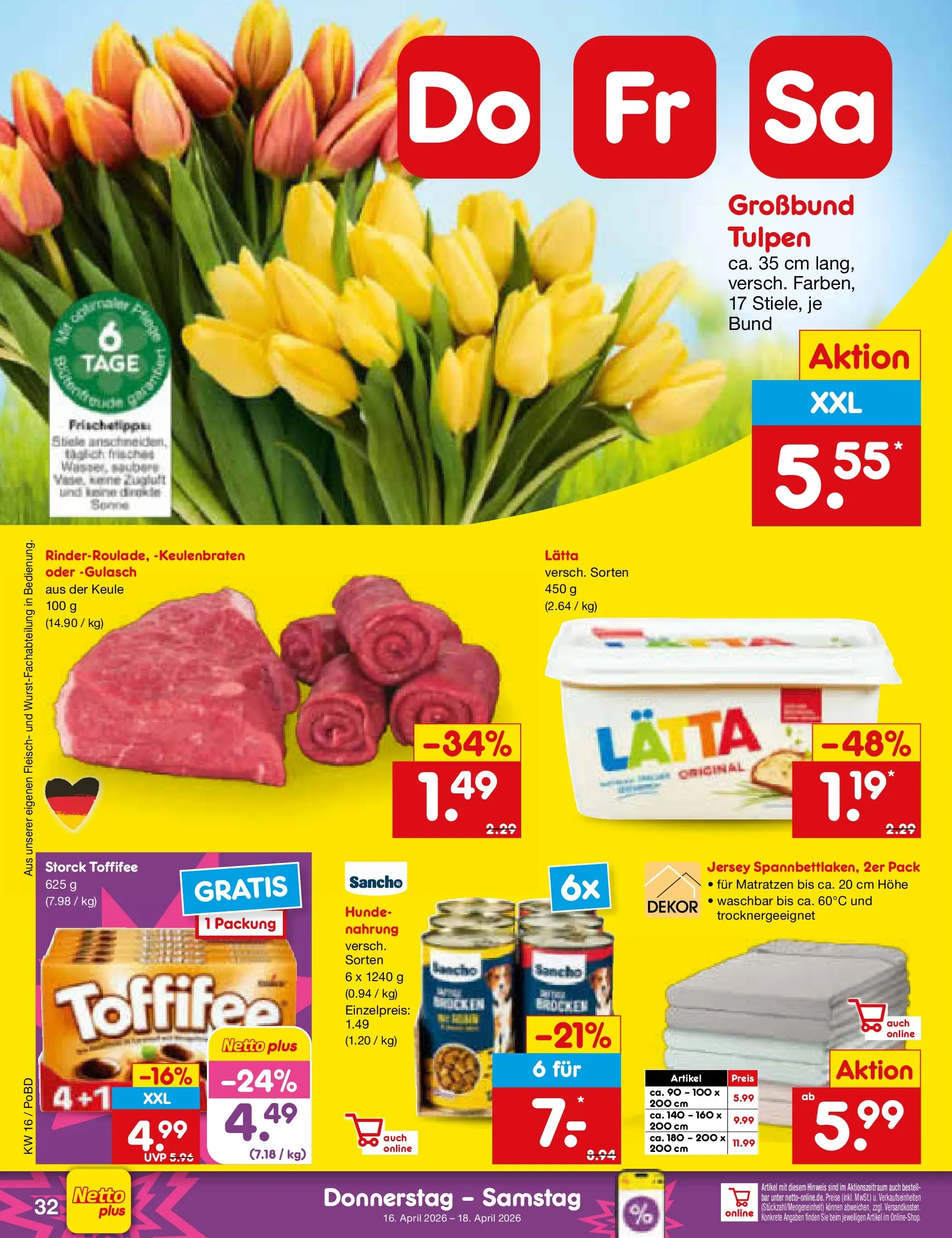 Netto Marken-Discount Prospekt Selb (ab 13.04.2026) » Angebote | Seite: 44 | Produkte: Gulasch, Toffifee, Lätta, Fleisch Netto Marken-Discount Prospekt Selb (ab 13.04.2026) » Angebote | Seite: 44 | Produkte: Gulasch, Toffifee, Lätta, Fleisch