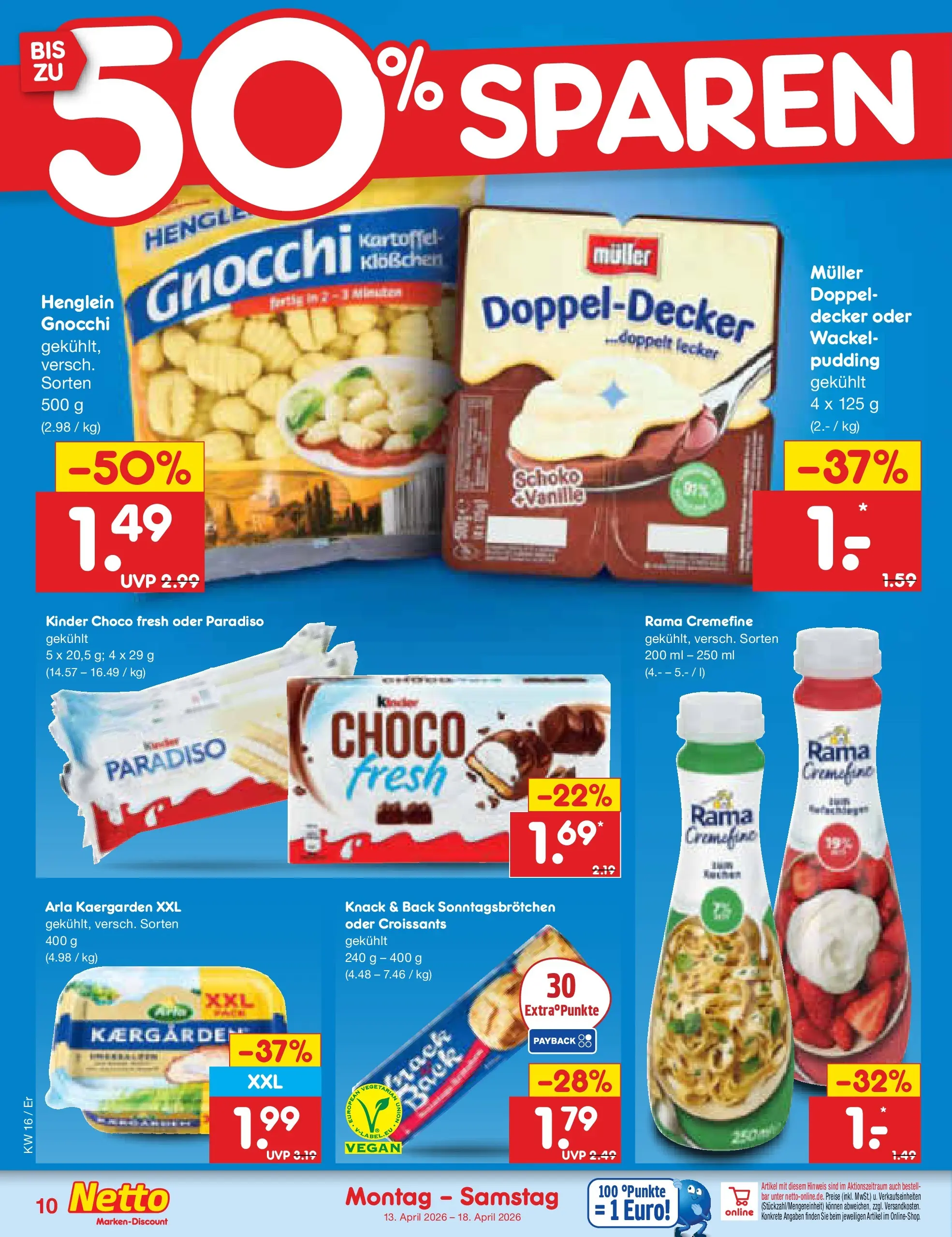 Netto Marken-Discount Prospekt Nordhausen	 (ab 13.04.2026) » Angebote | Seite: 12 | Produkte: Rama, Rama cremefine, Pudding