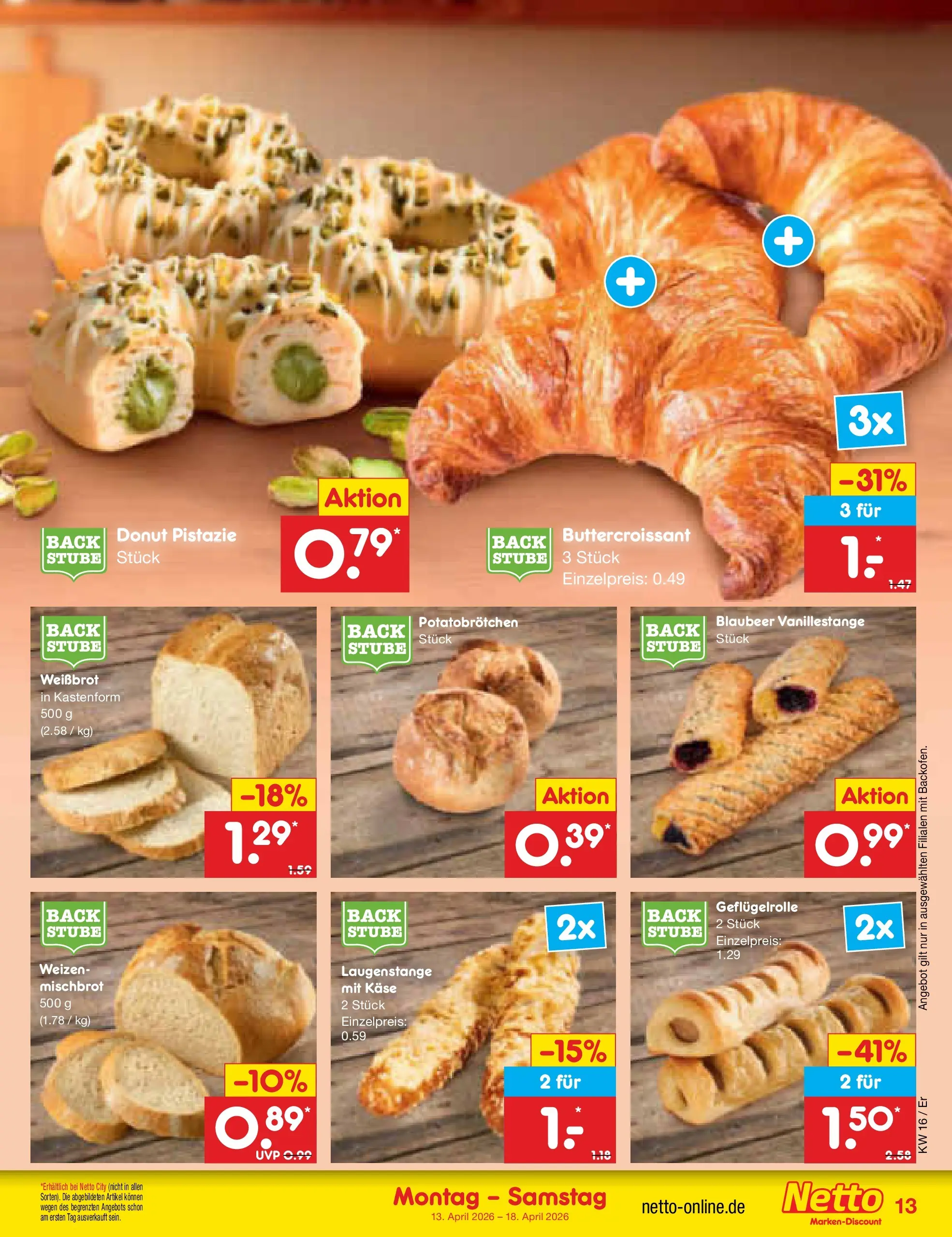 Netto Marken-Discount Prospekt Nordhausen	 (ab 13.04.2026) » Angebote | Seite: 15 | Produkte: Käse